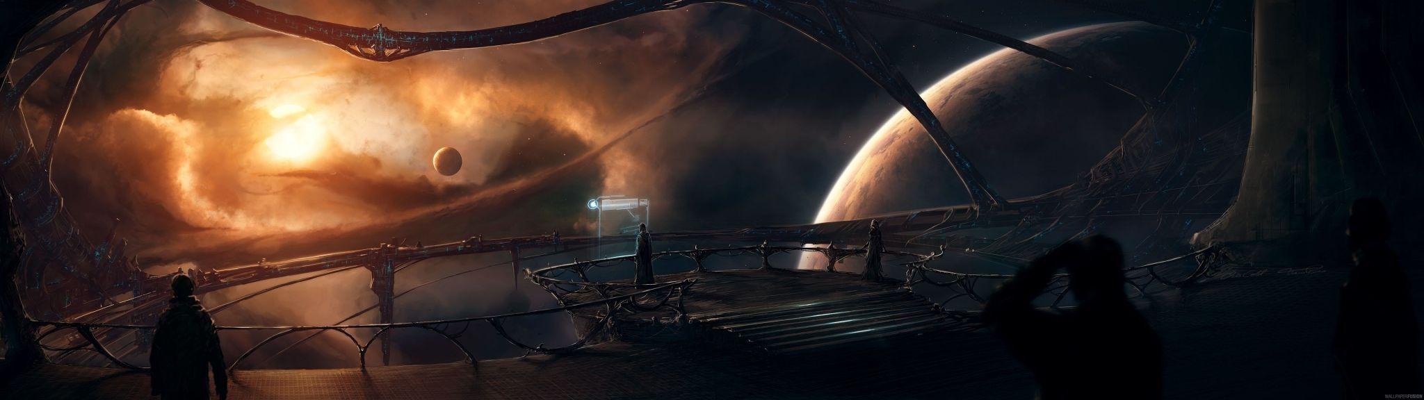 2048x576 dual screen high resolution wallpaper widescreen