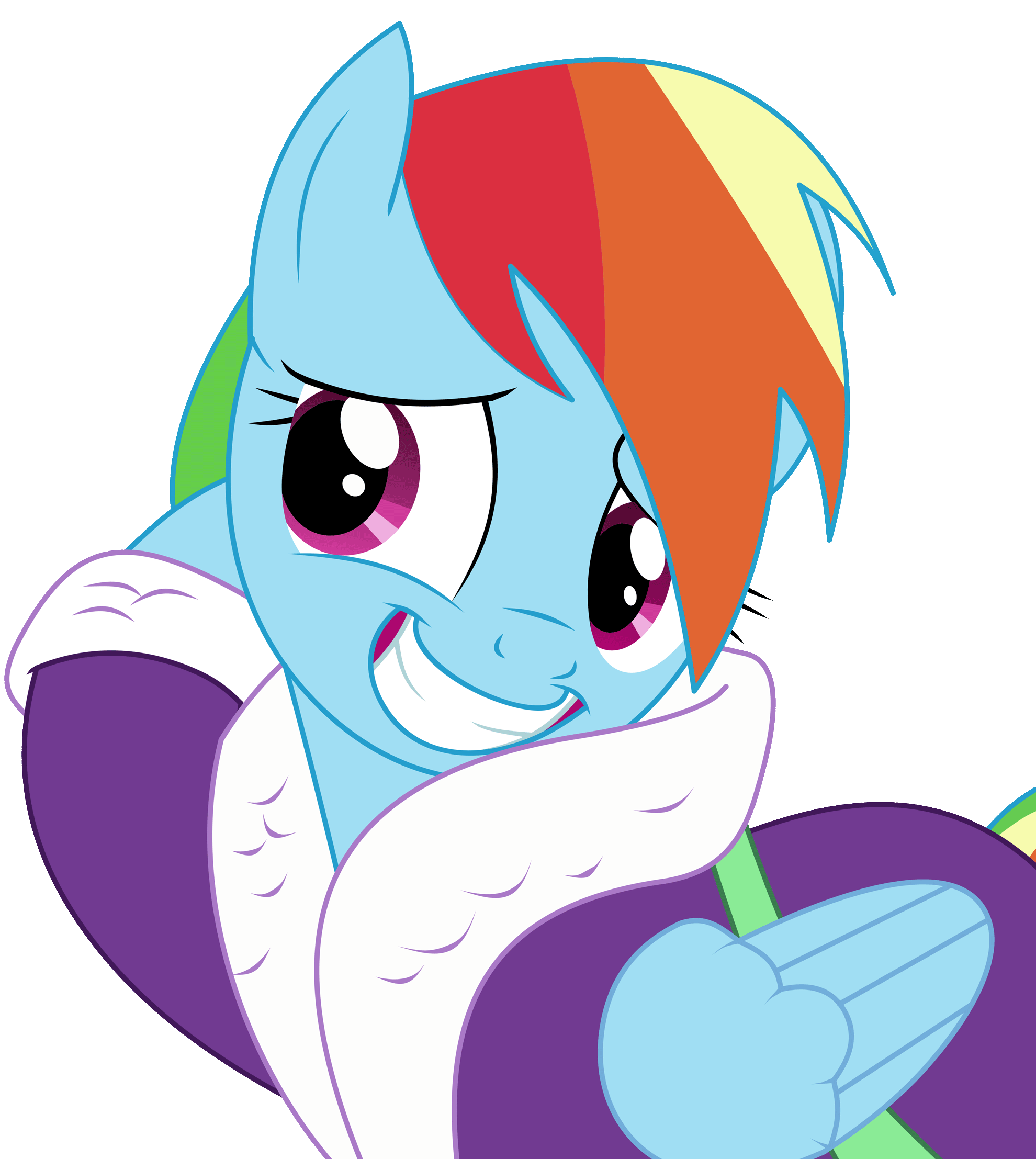 1980x2215 safe, artist:cyanlightning, character:rainbow dash, animated, applejack's day off, bathrobe, clothing, cute, dashabetes, female, gif, head scratch, loop, nervous, robe, simple background, solo, transparent background