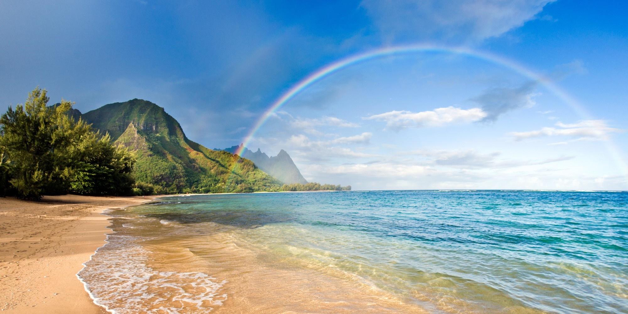 2000x1000 beach, Hawaii, landscape, nature Gallery HD Wallpaper