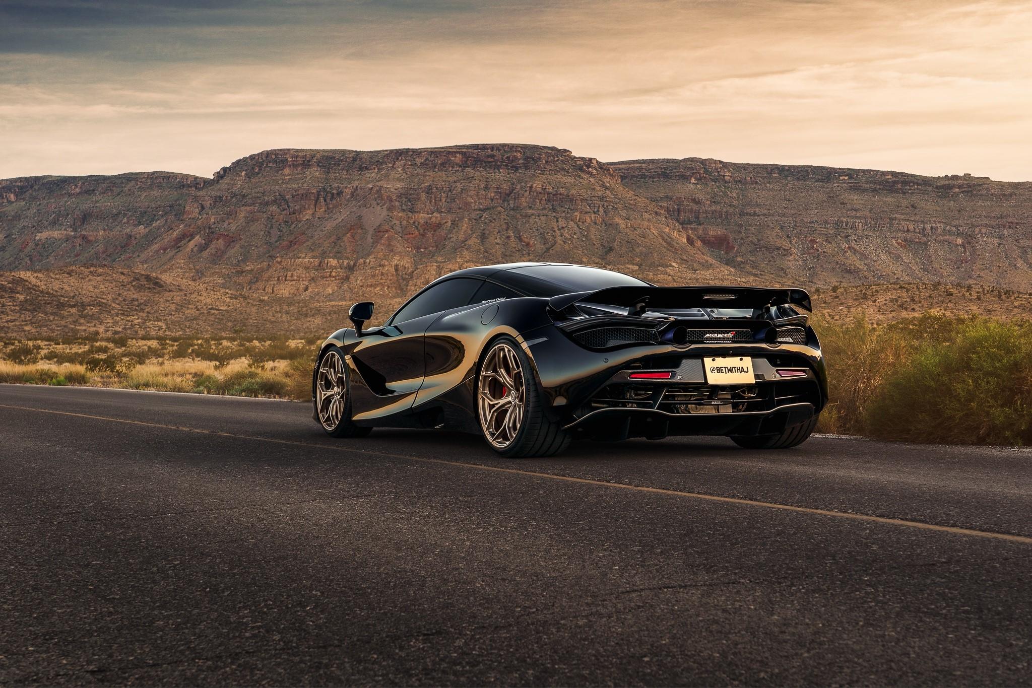 2048x1366 Wallpaper / black cars, car, vehicle, road, asphalt, supercars, McLaren, McLaren 720S free download