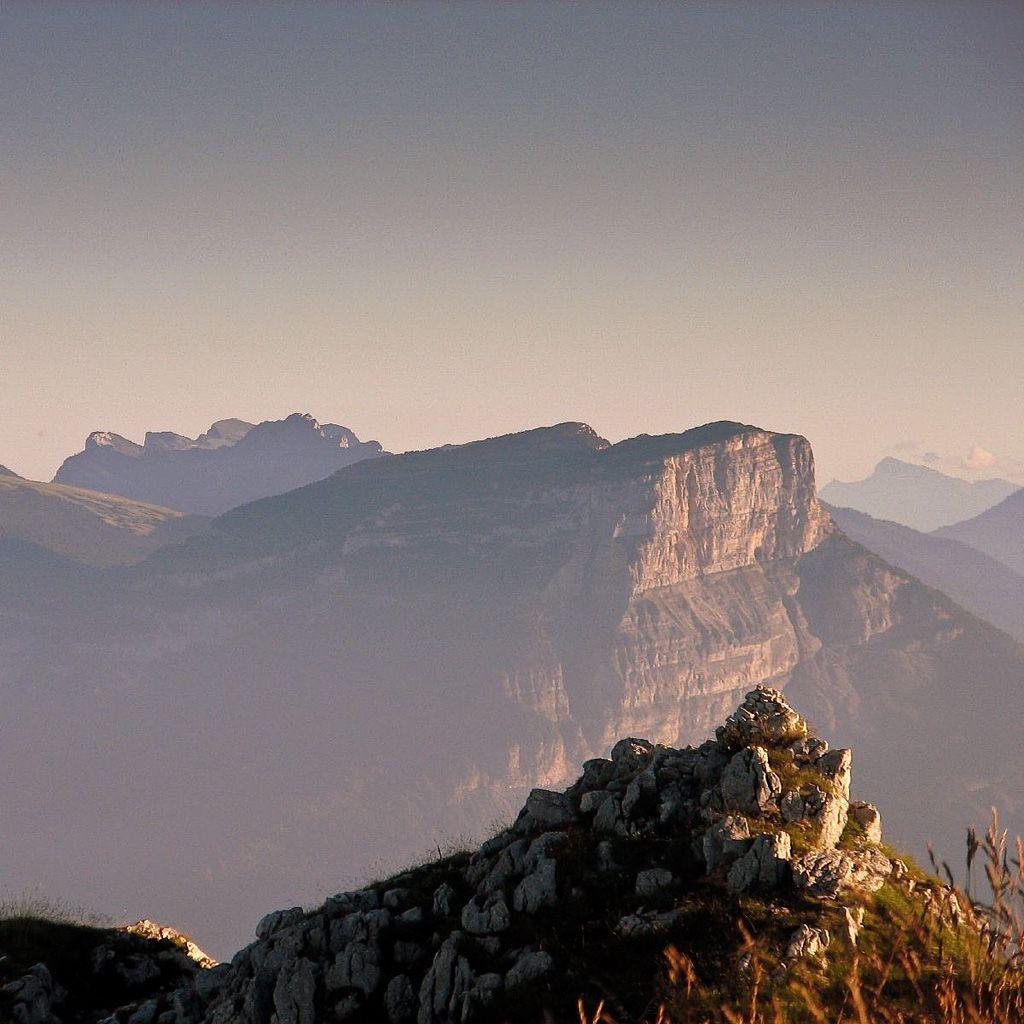 1024x1024 French Alps landscape iPad wallpaper