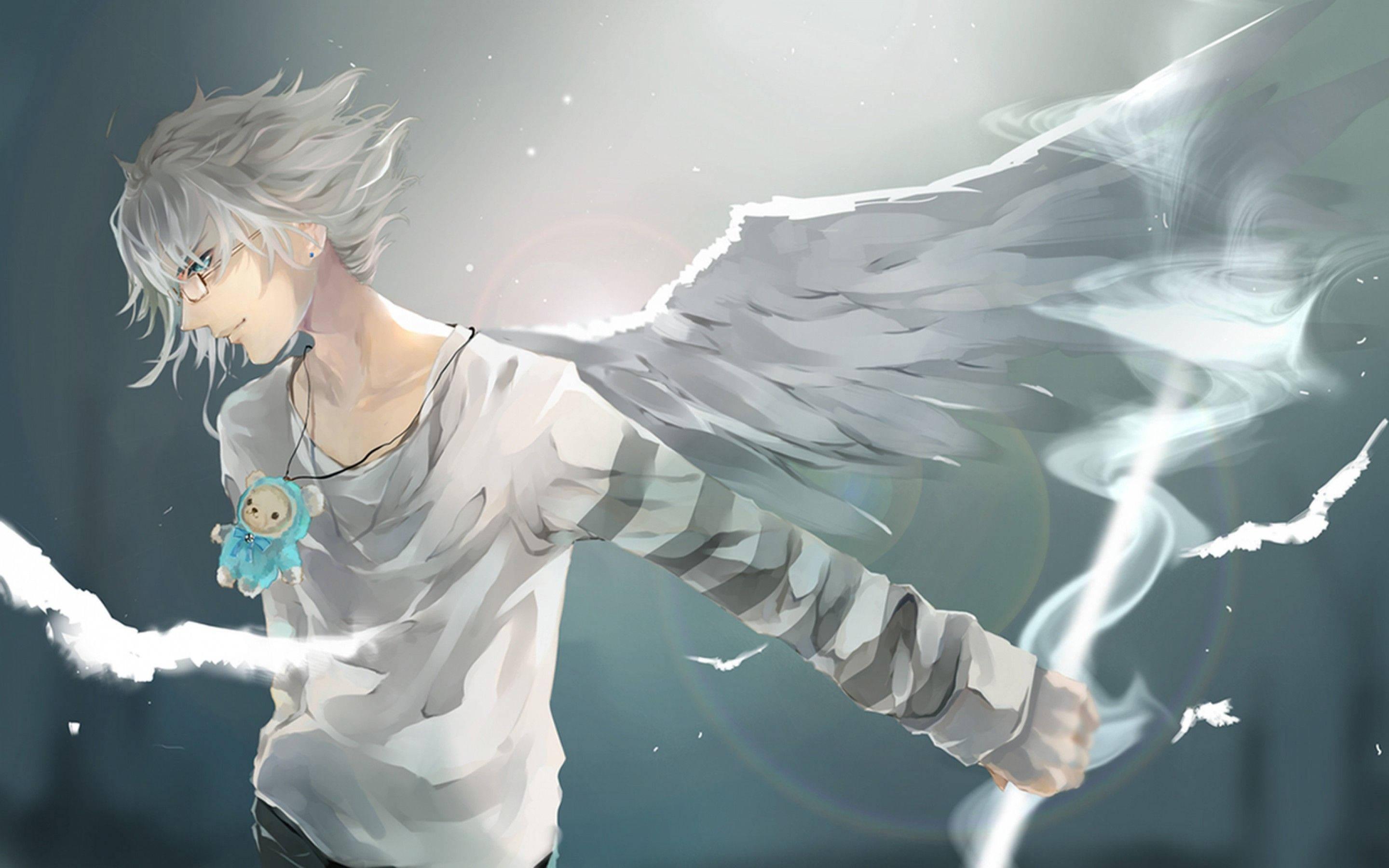 2880x1800 Download Angelic Anime Boy Wallpaper