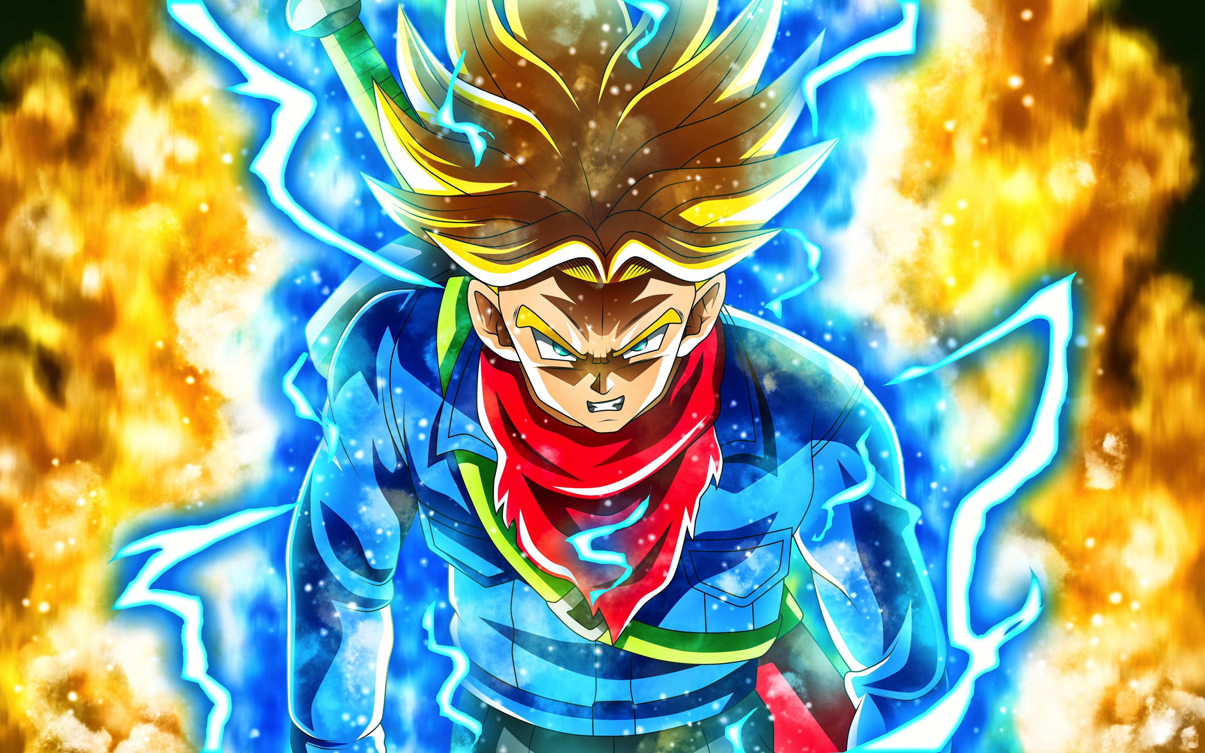 3840x2400 Download 3840x2400 Wallpaper Angry, Anime Boy, Trunks, Dragon Ball Z, 4 K, Ultra HD 16: Widescreen, 3840x2400 HD Image, Background, 22145