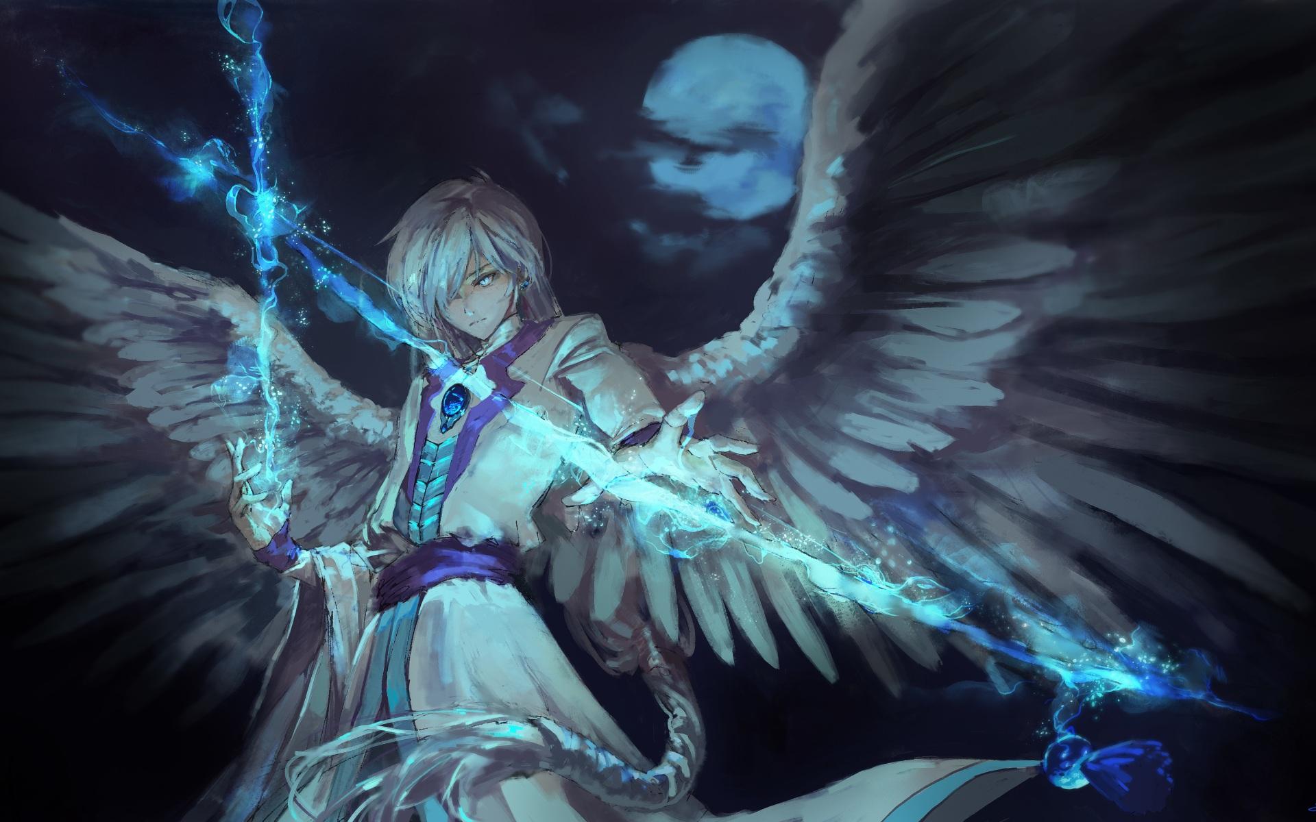 1920x1200 Wallpaper 4k Anime Angel Boy With Magical Arrow Wallpaper