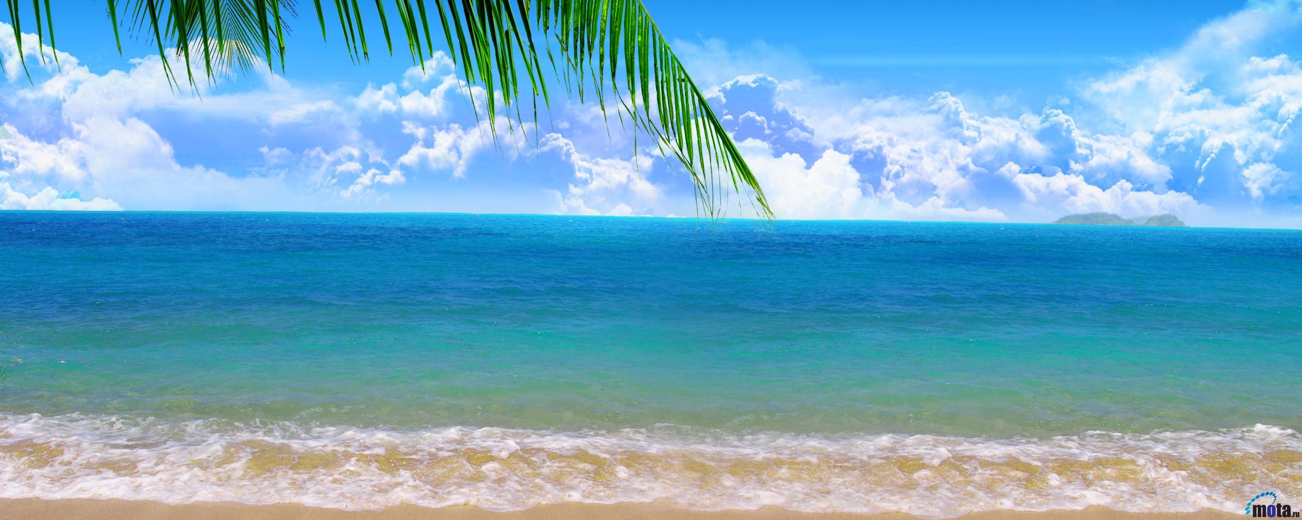2560x1024 Dual Screen Wallpaper Beach Elfreda Morton .E