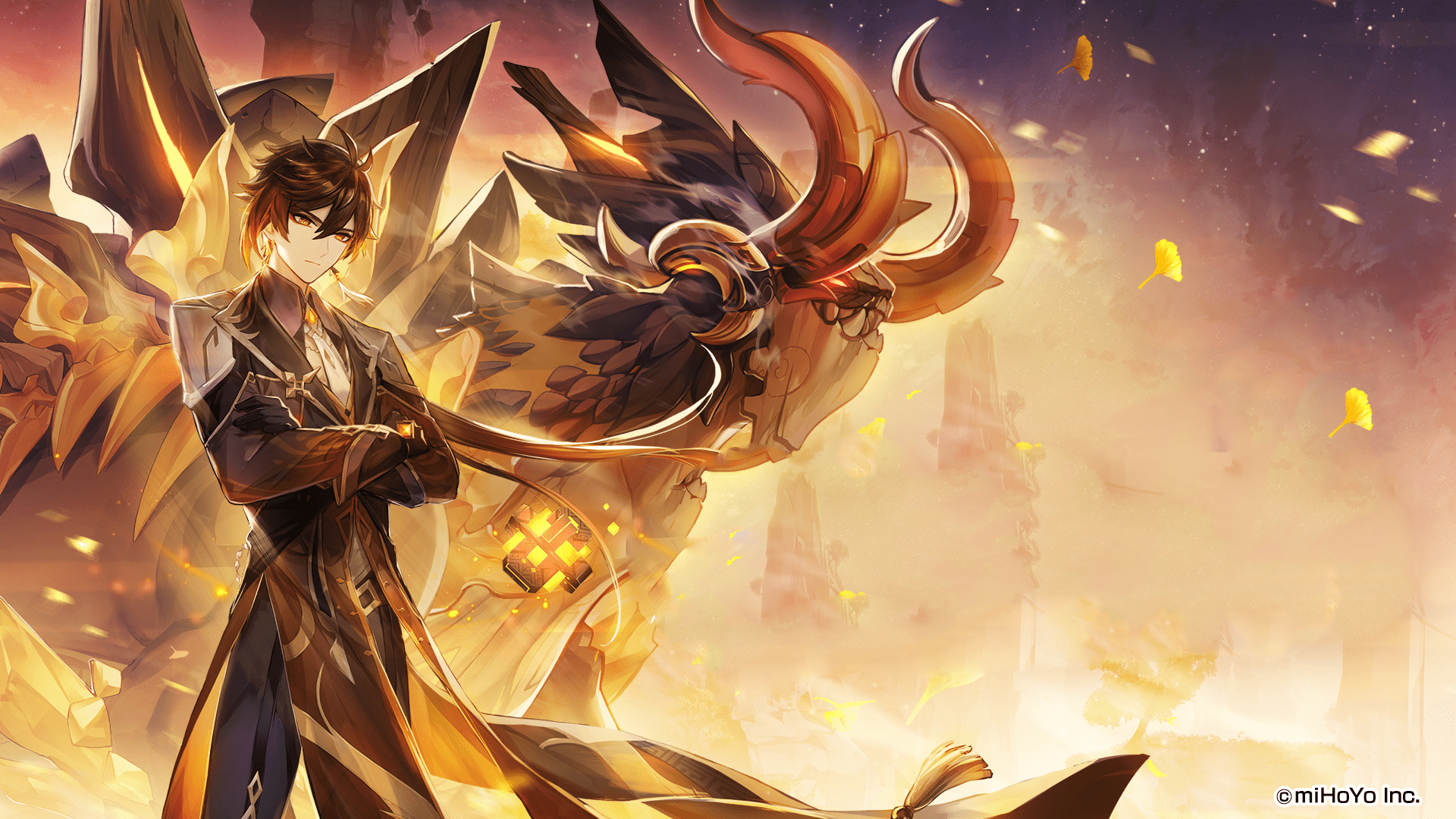 1920x1080 anime boys, Zhongli (Genshin Impact), Genshin Impact Gallery HD Wallpaper