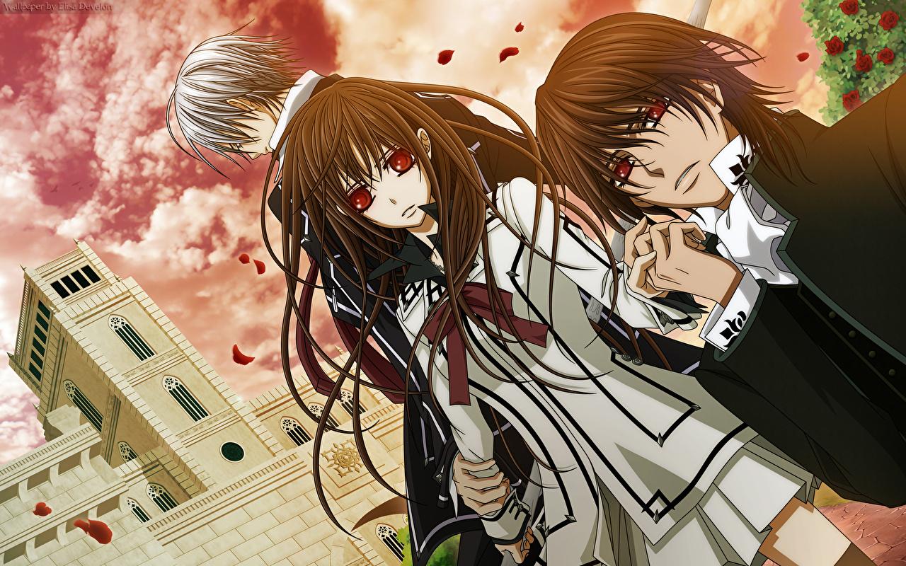 1280x800 Image Vampire Knight guy Anime female