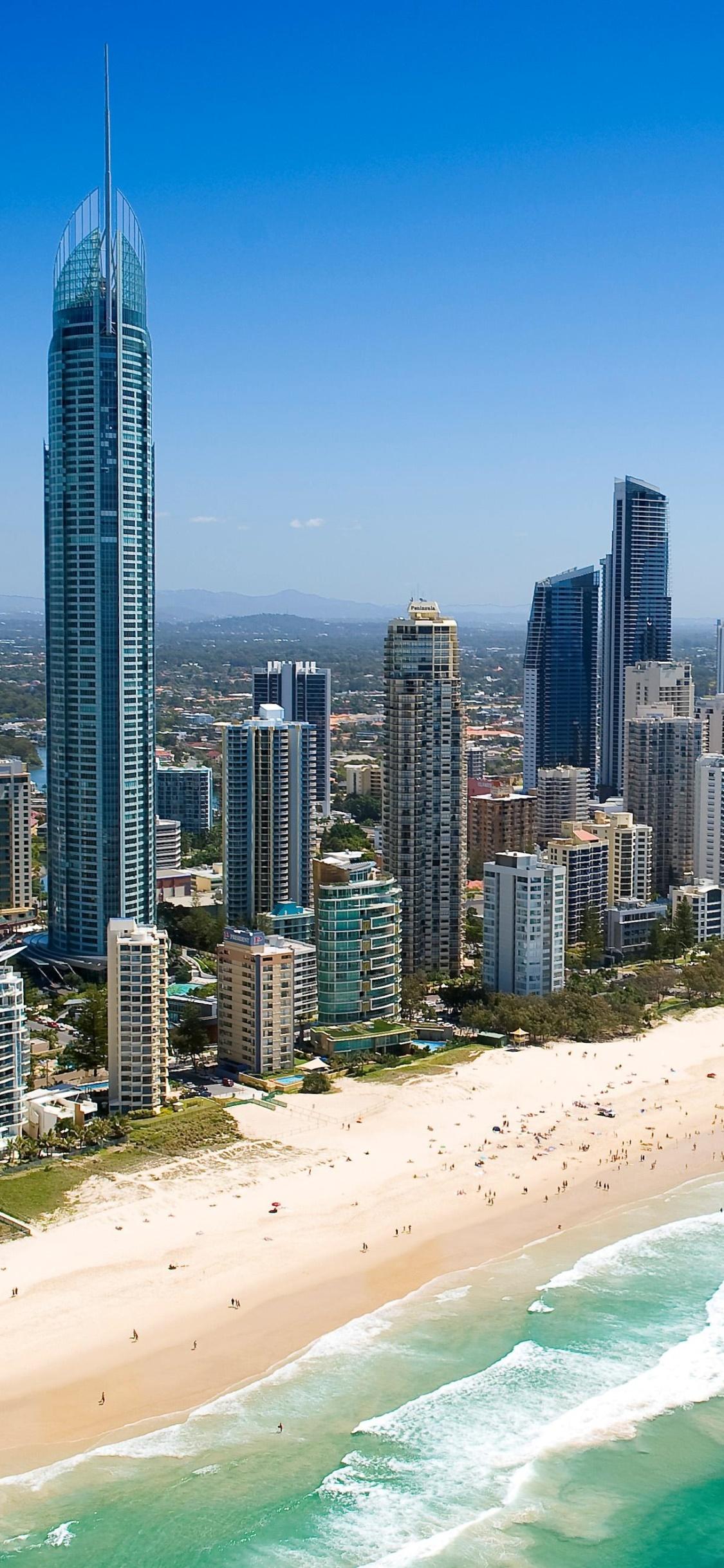1125x2436 Full HD 1080p Surfers Paradise phone wallpaper wallpaper free download