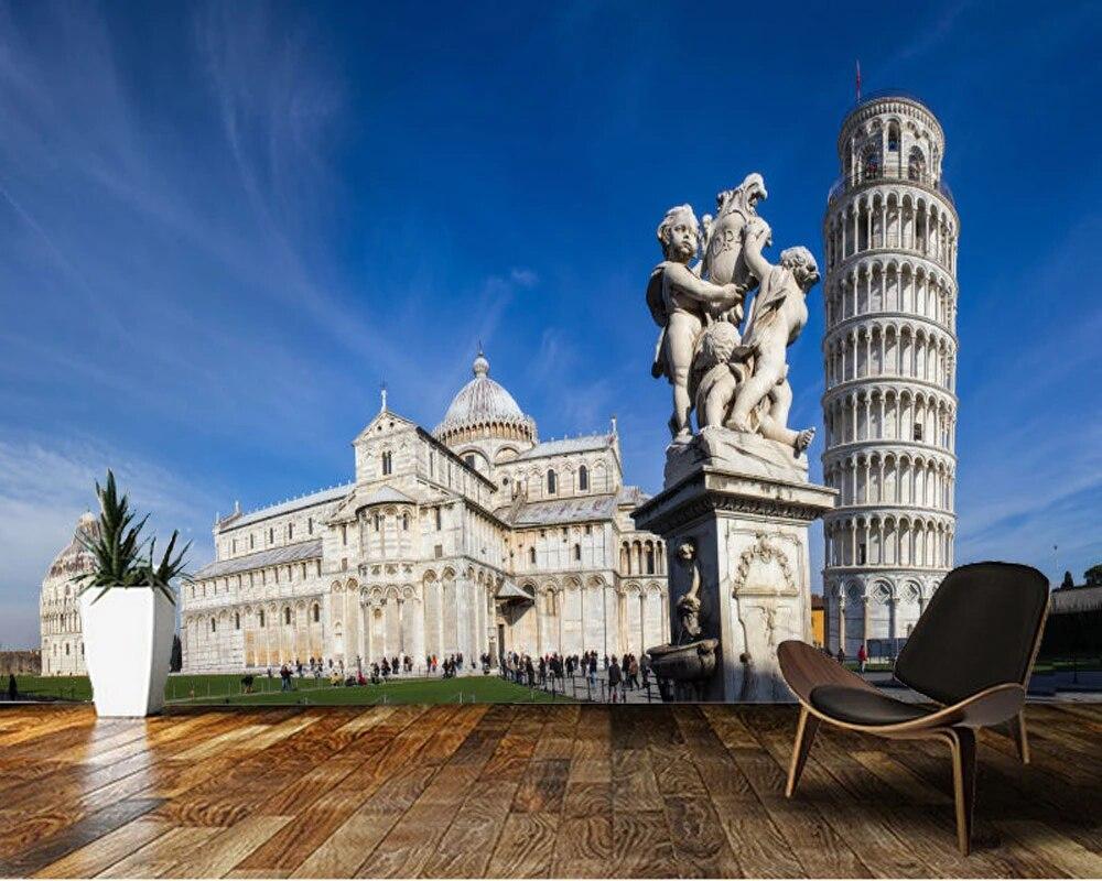 1000x800 Papel de parede Piazza dei Miracoli, Italy ancient architecture 3D wallpaper, living room bedroom wall papers home decor mural. Wallpaper