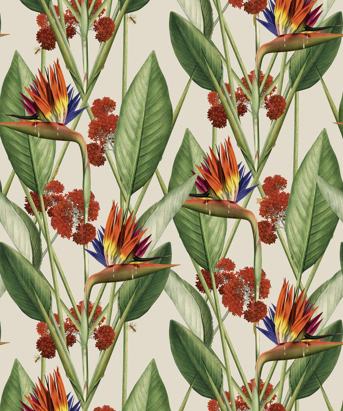 1100x1318 Birds Of Paradise • Bold Flower Wallpaper