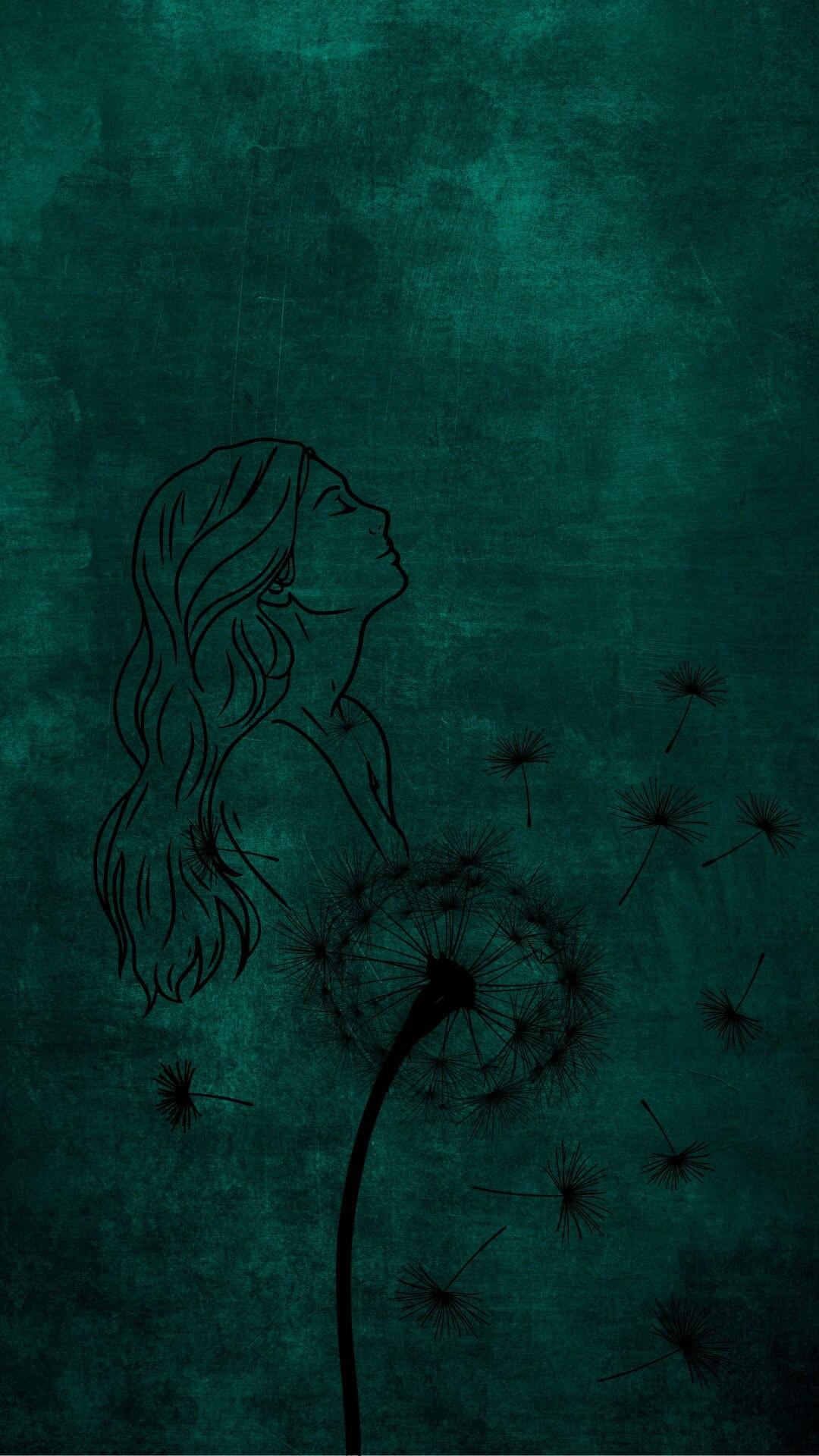 1080x1920 Aesthetic Dark Green iPhone Wallpaper