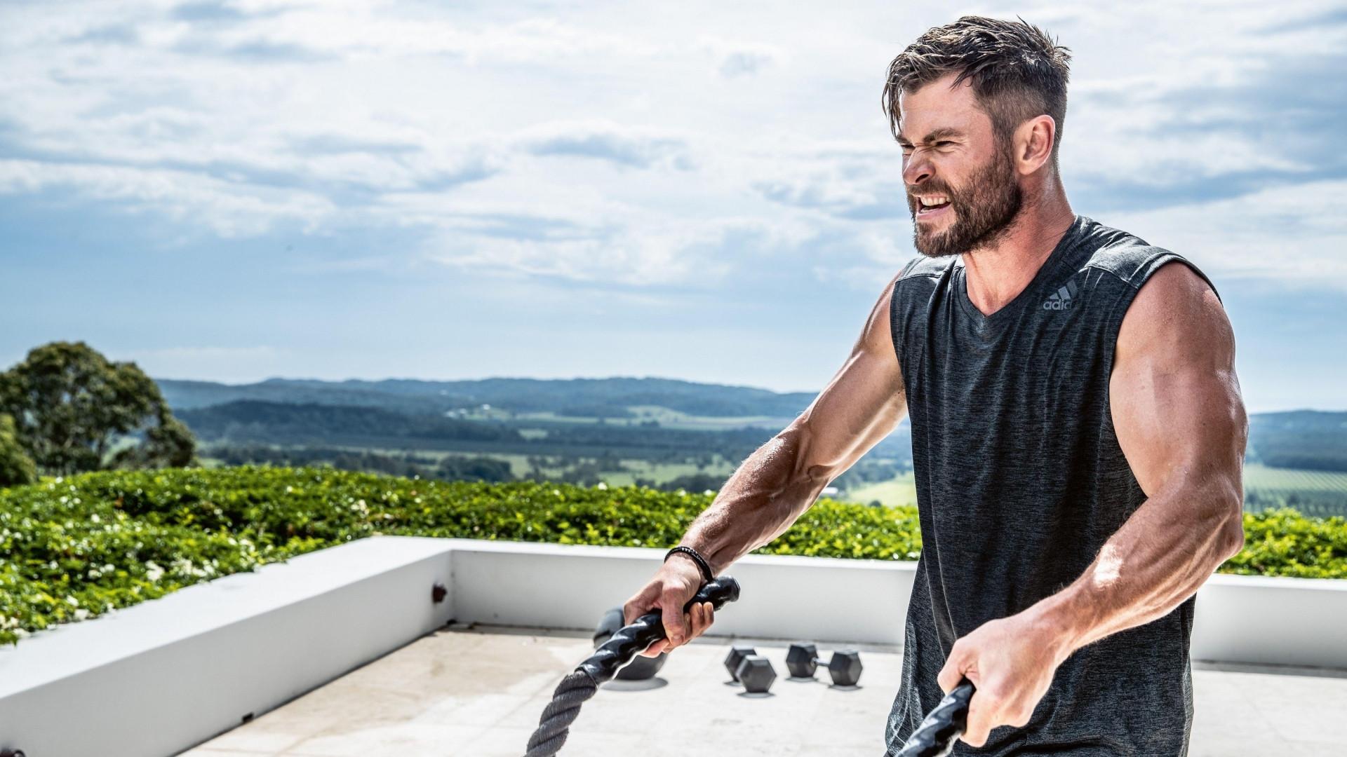 1920x1080 Chris Hemsworth Workout 1080P Laptop Full HD Wallpaper, HD Celebrities 4K Wallpaper, Image, Photo and Background