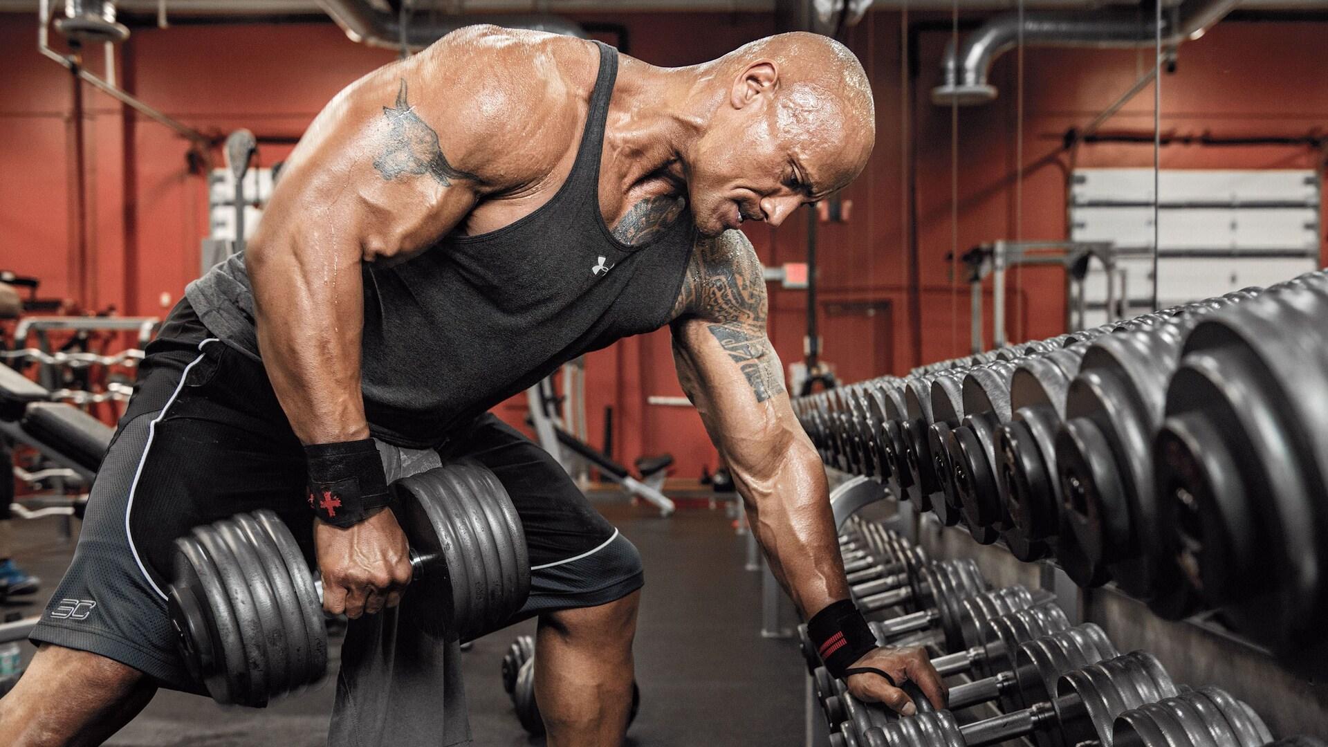 1920x1080 Dwayne Johnson Workout Laptop Full HD 1080P HD 4k Wallpaper, Image, Background, Photo and Picture