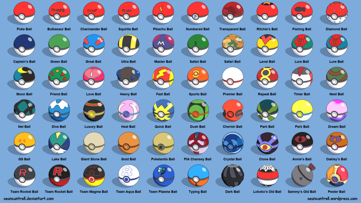 1191x670 All Poke Balls. Pokémon