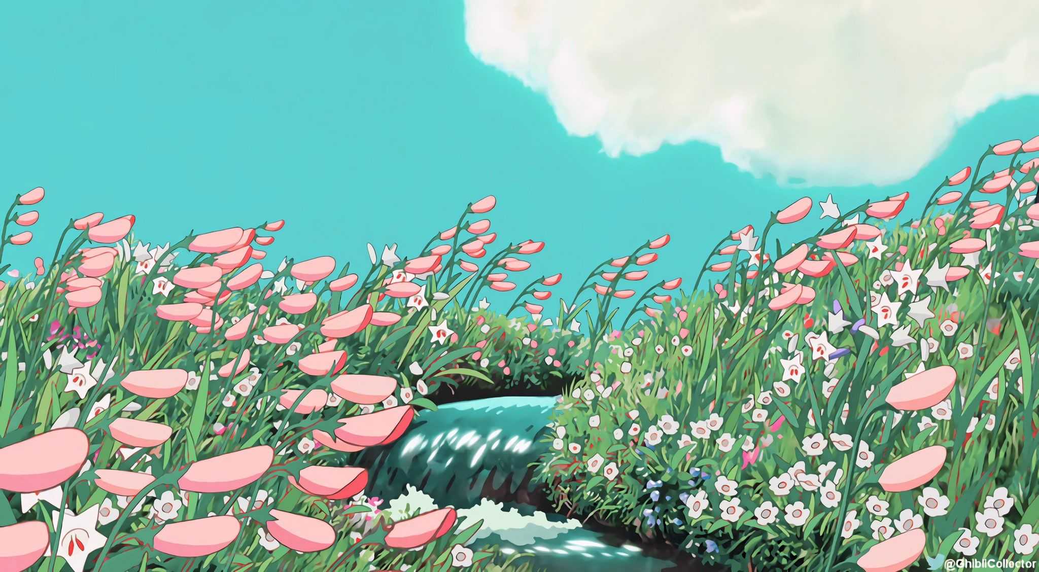 2048x1128 Studio Ghibli Desktop Wallpaper