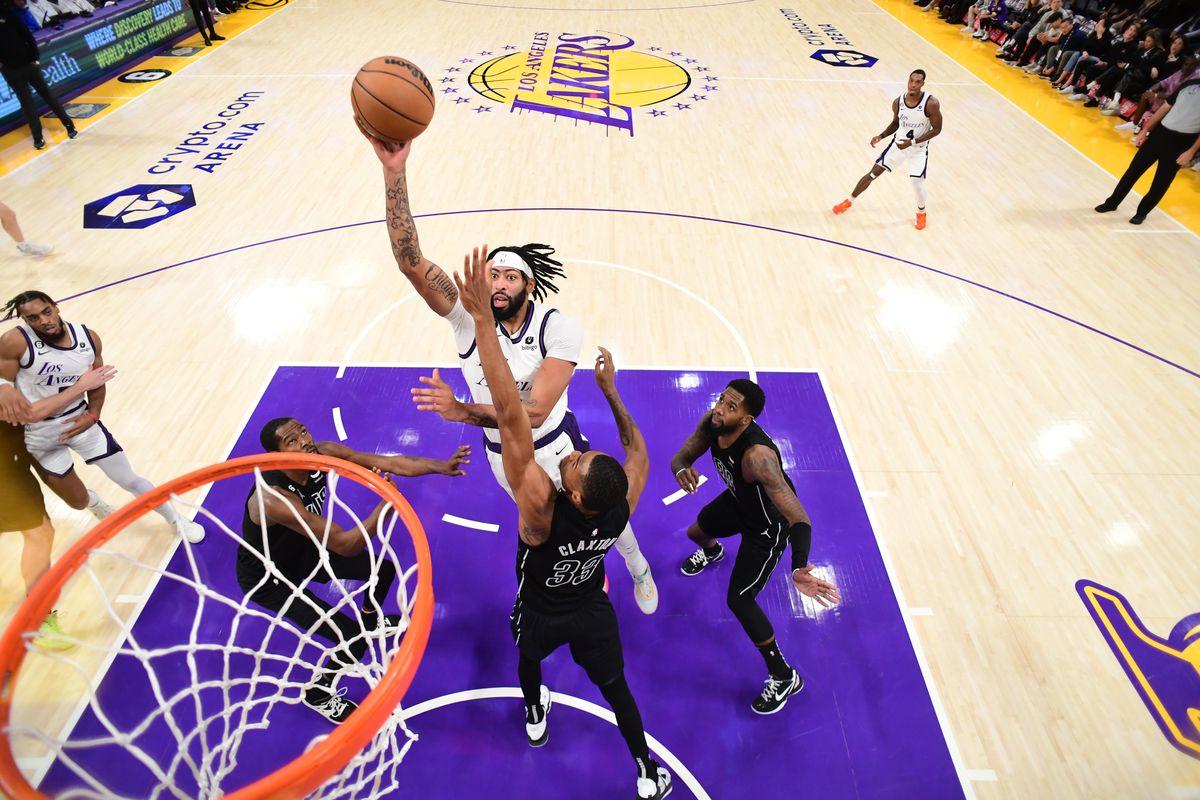 1200x800 Lakers Vs. Nets Final Score 116 103: Anthony Davis Scores 37 In The Win Screen And Roll