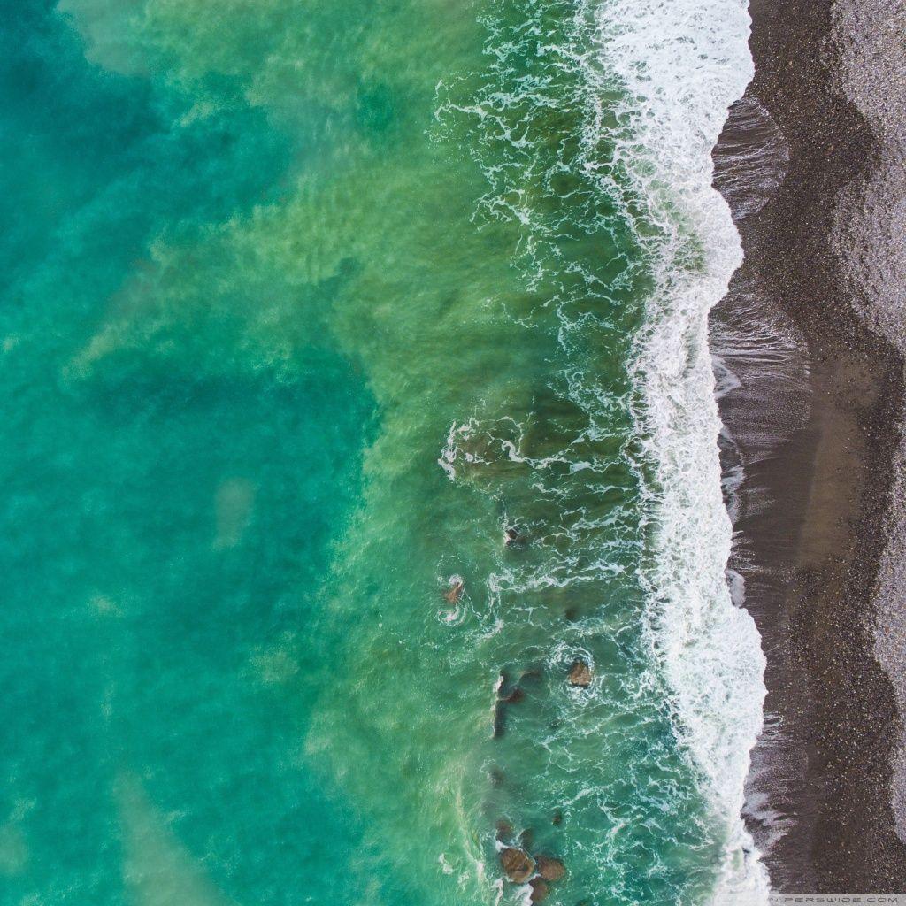 1024x1024 Sea, Beach, Italy, Aerial View ❤ 4K HD Desktop Wallpaper for • Wide