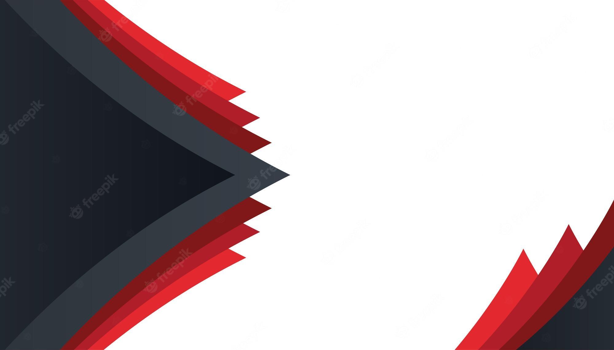 2000x1143 Premium Vector. Modern red and black abstract background. vector illustration design for presentation, banner, cover, web, flyer, card, poster, wallpaper, texture, slide, magazine, and powerpoint