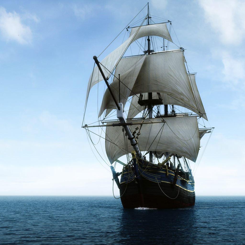 1024x1024 Pirate Ship Wall Paper Pirates Ship IPad Wallpaper Free Download