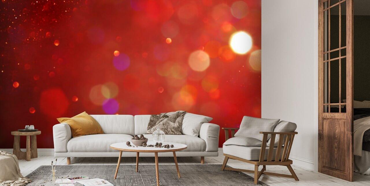 1280x645 Background of abstract red gold and black glitter lights. defocused. banner