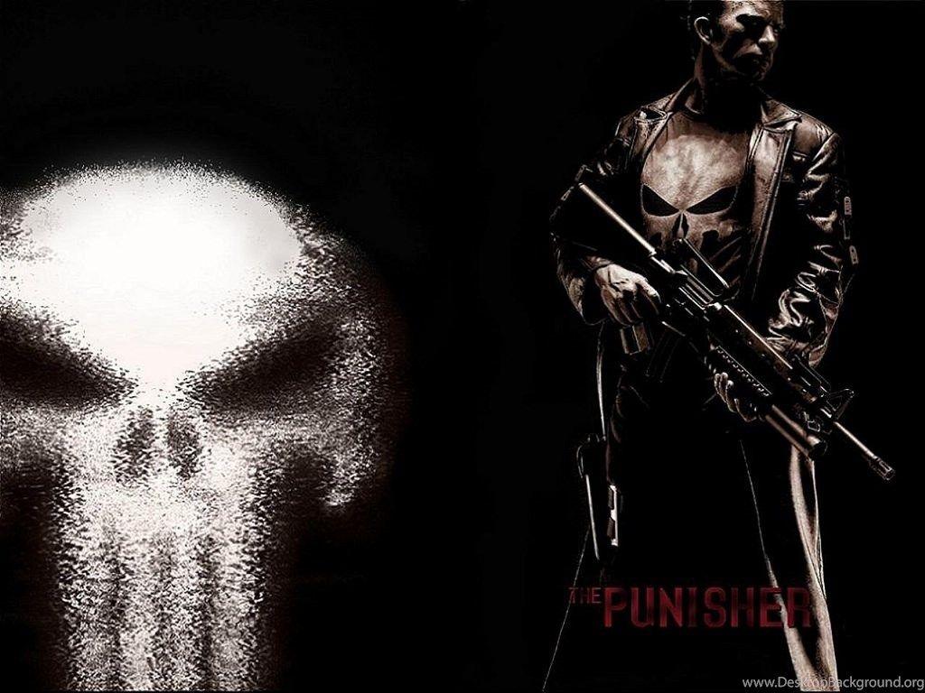 1024x768 Marvel Comics The Punisher Wallpaper Desktop Background