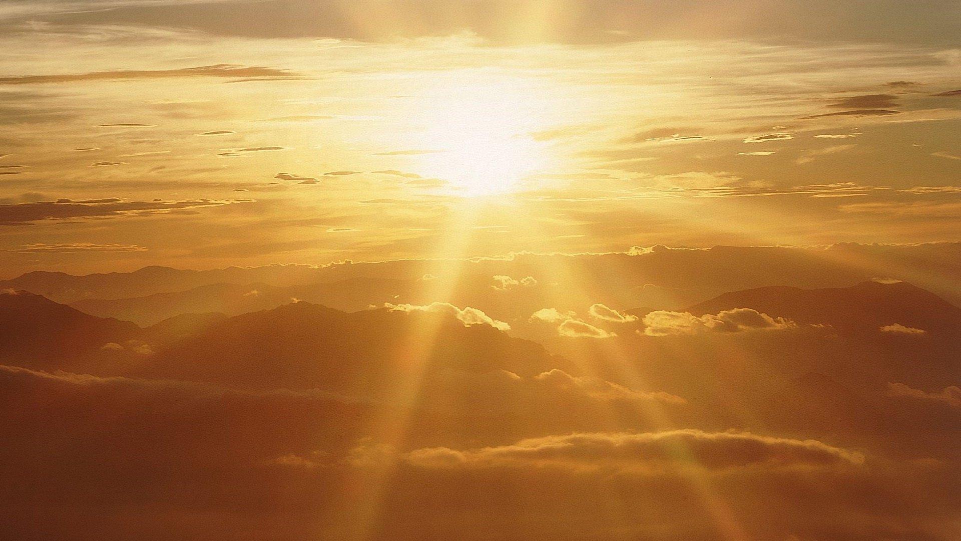 1920x1080 sky, Nature, Blue, Sun, Sunset, Orange, Clouds, Sunrise, Colors Wallpaper HD / Desktop and Mobile Background