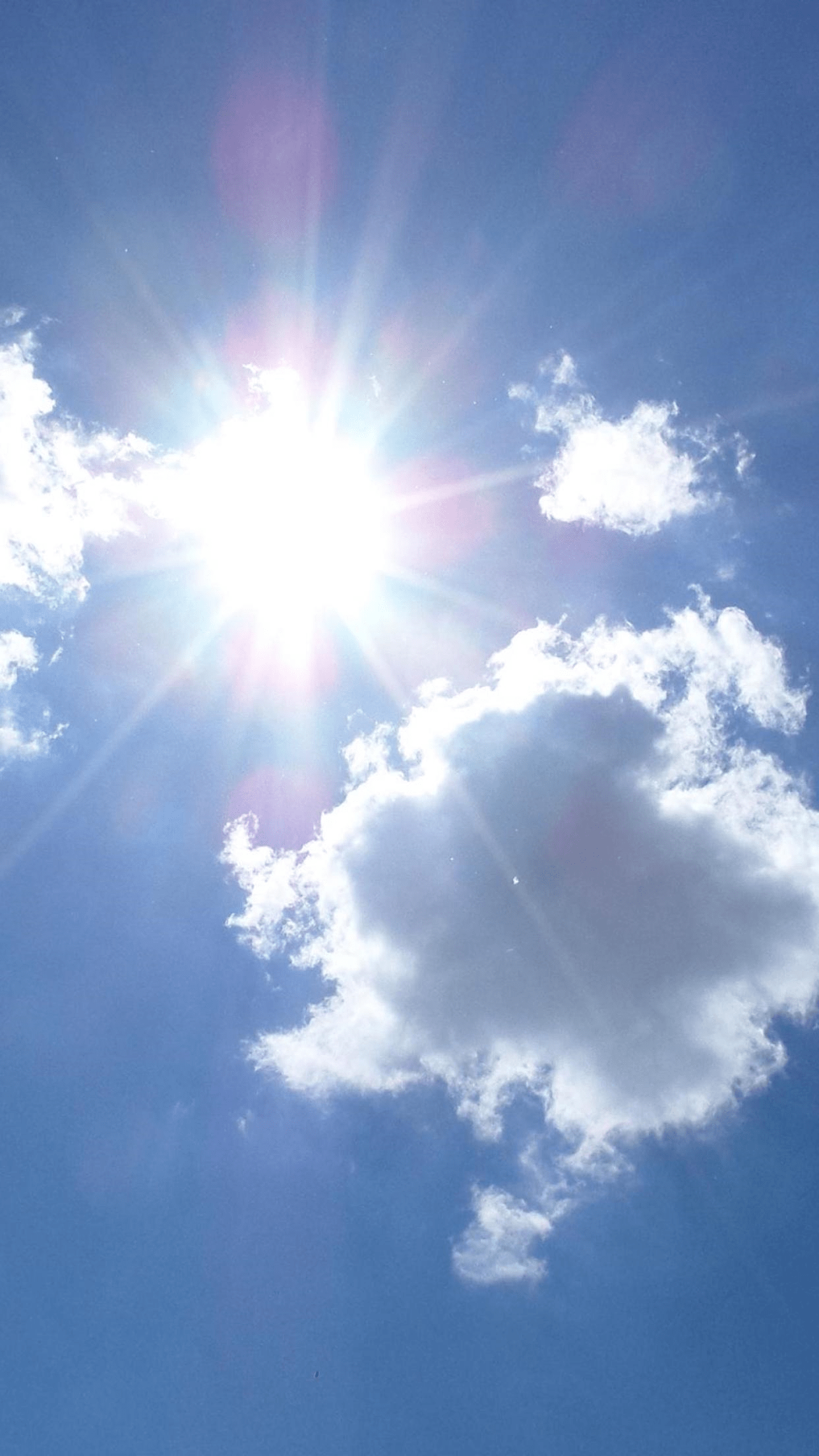 1242x2208 Clouds and Sun iPhone Wallpaper