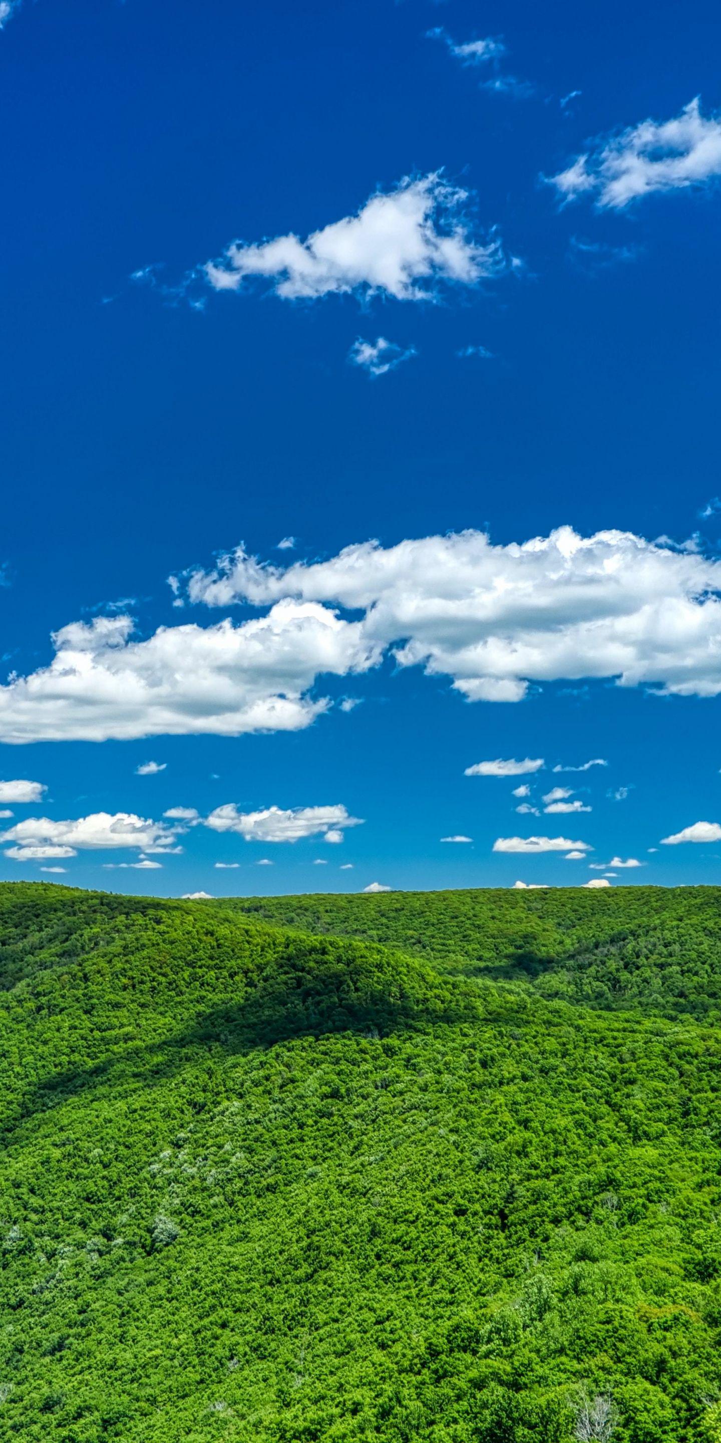 1440x2880 Hills, landscape, white clouds, sunny sky wallpaper. Sky photography nature, Beautiful photo of nature, Beautiful nature picture