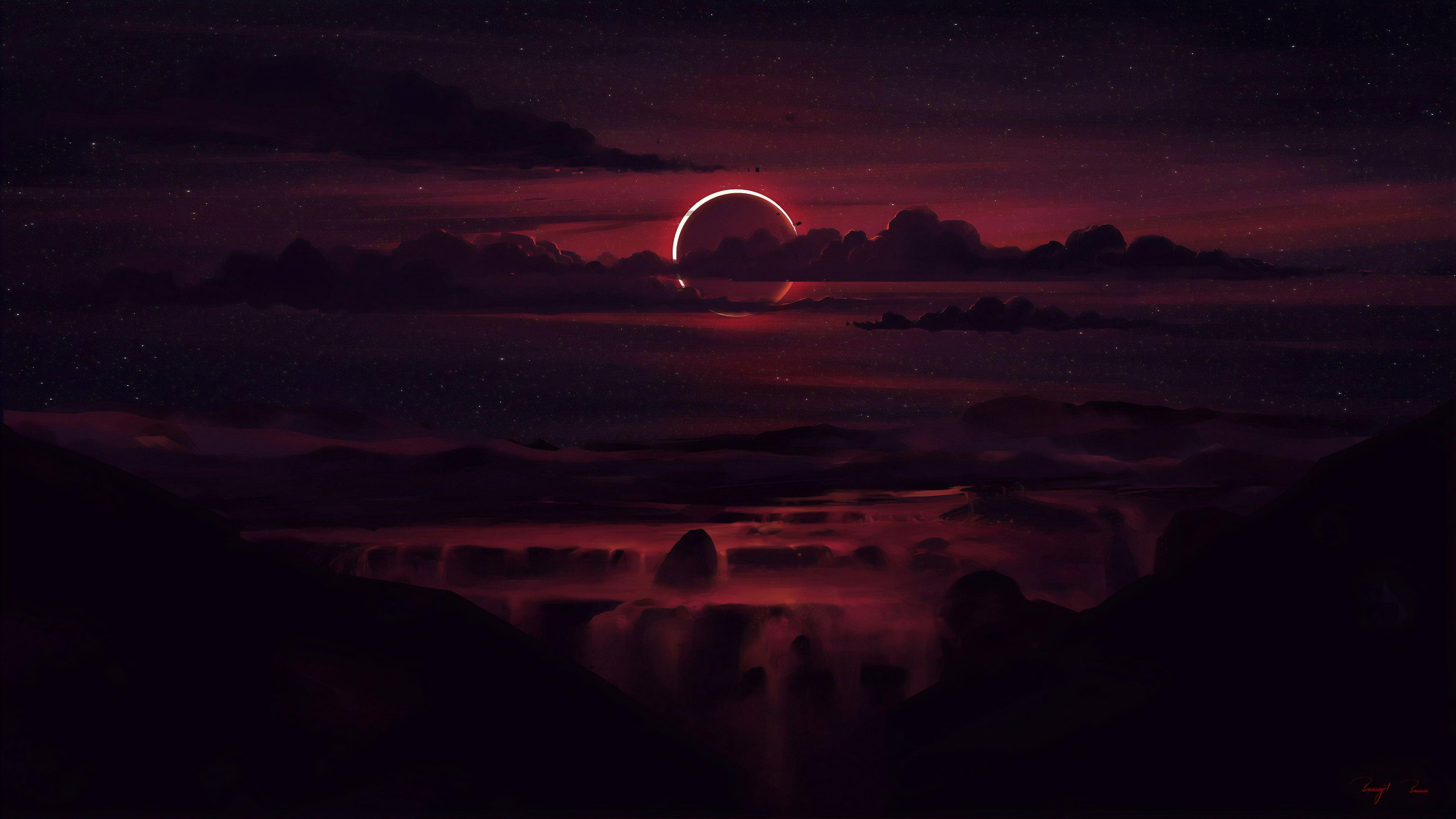 3840x2160 digital digital art #artwork fantasy art #drawing #painting digital painting #land. Computer wallpaper desktop wallpaper, Painting wallpaper, HD dark wallpaper