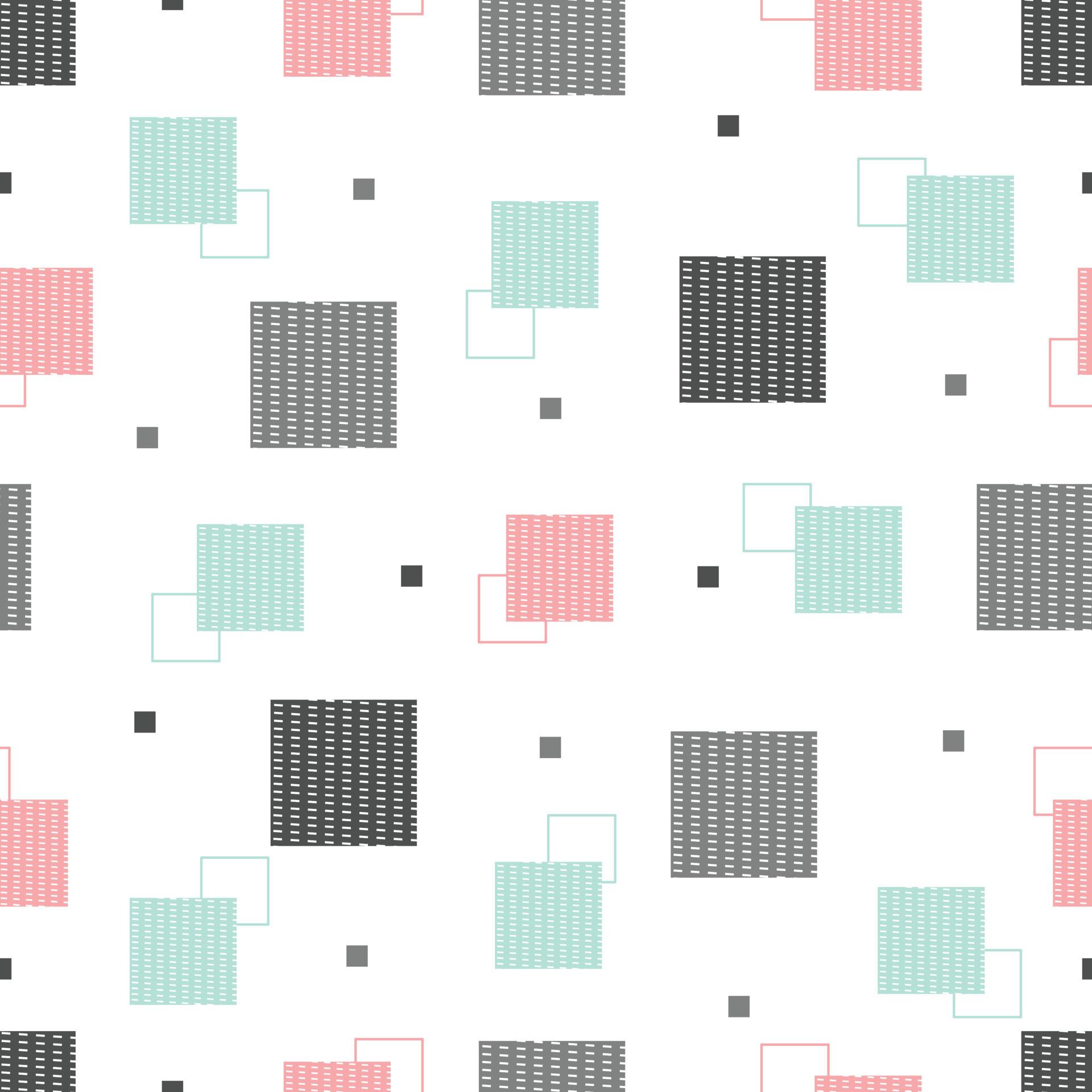1920x1920 Seamless abstract geometric pattern Overlapping square background Modern design concept For textiles, fashion, publications, wallpaper Vector illustration