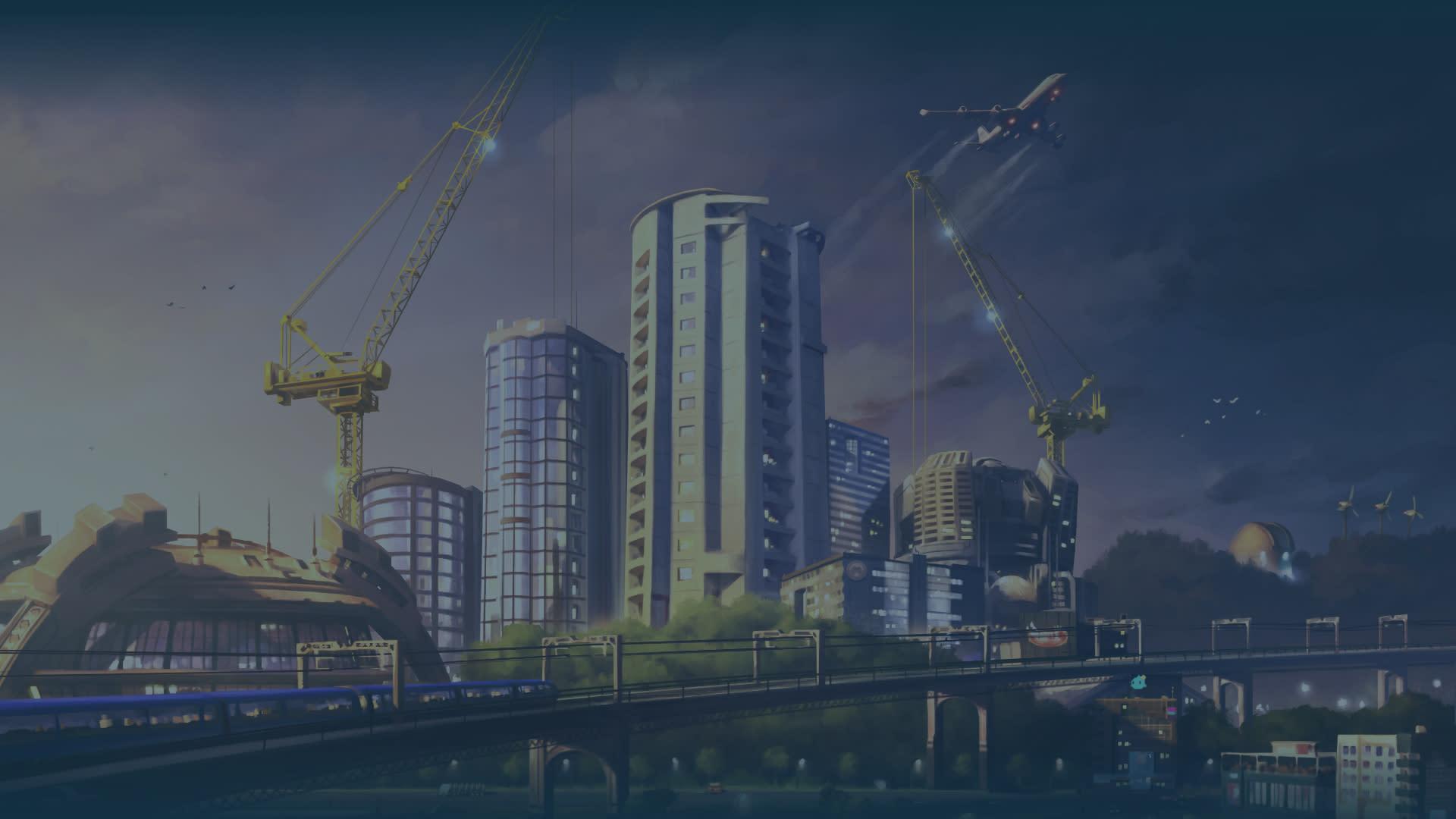 1920x1080 Cities: Skylines Tech Buildings