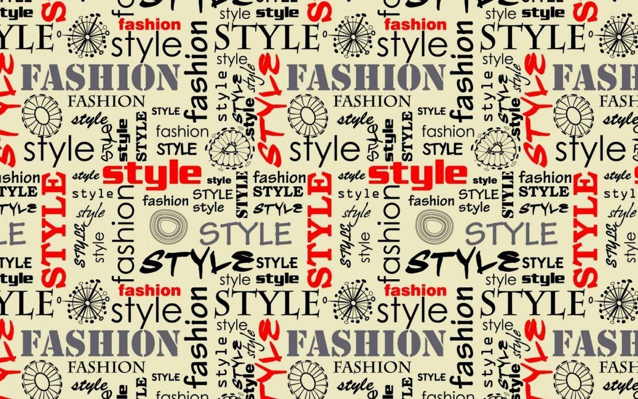 1280x800 Fashion Style Words Letters Wallpaper