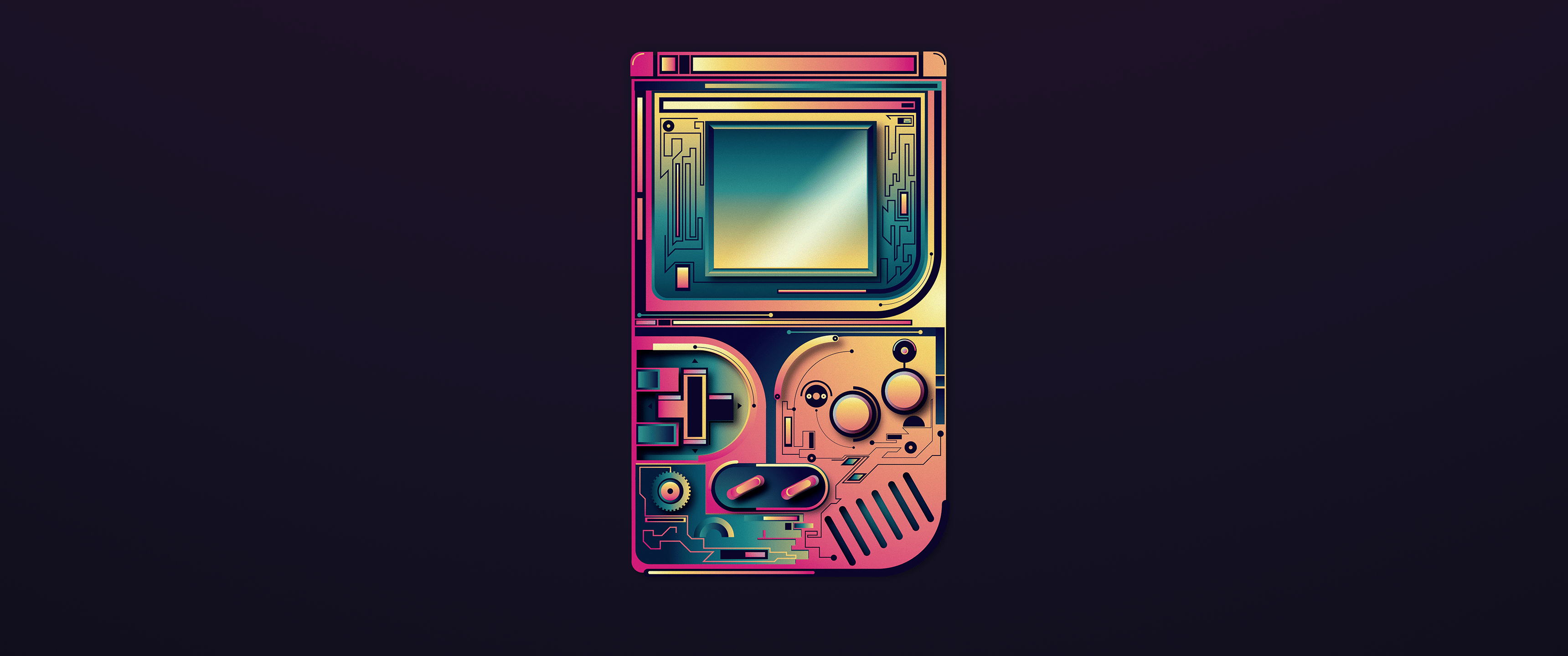 3440x1440 Game Boy HD Wallpaper
