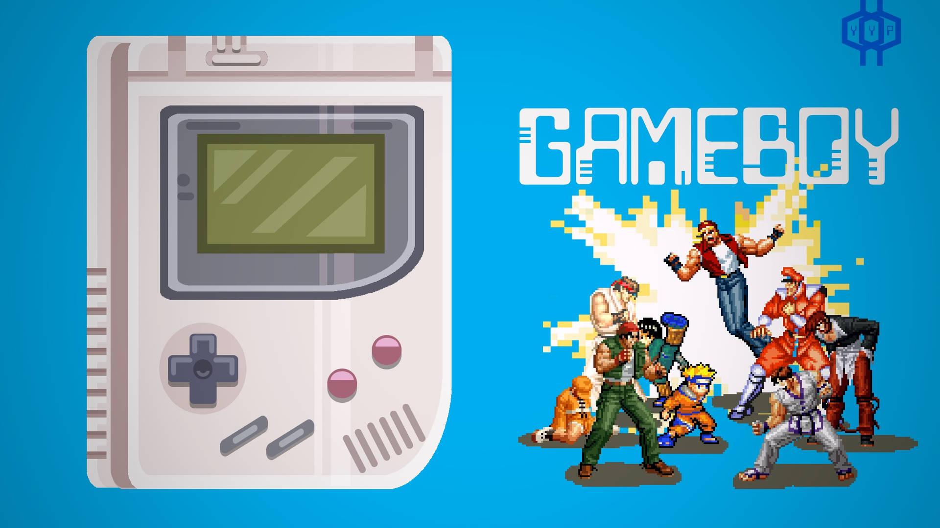 1920x1080 Download Digital Art Of Game Boy With Game Characters Wallpaper