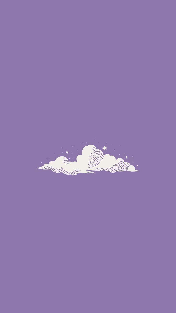 736x1308 Cute Purple Cartoon Cloud Wallpaper. Cartoon clouds, Cloud wallpaper, Wallpaper