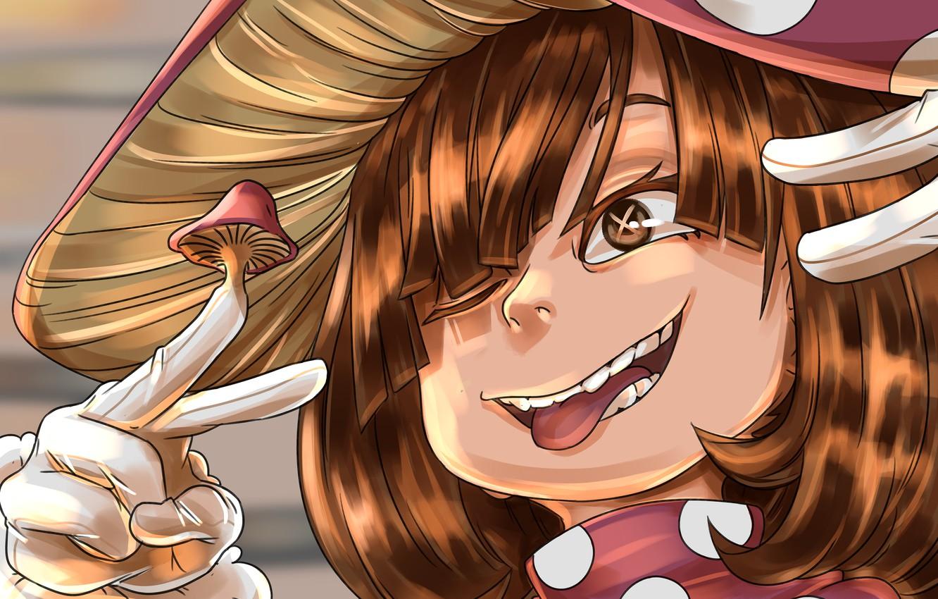 1332x850 Mushroom Girl Wallpaper