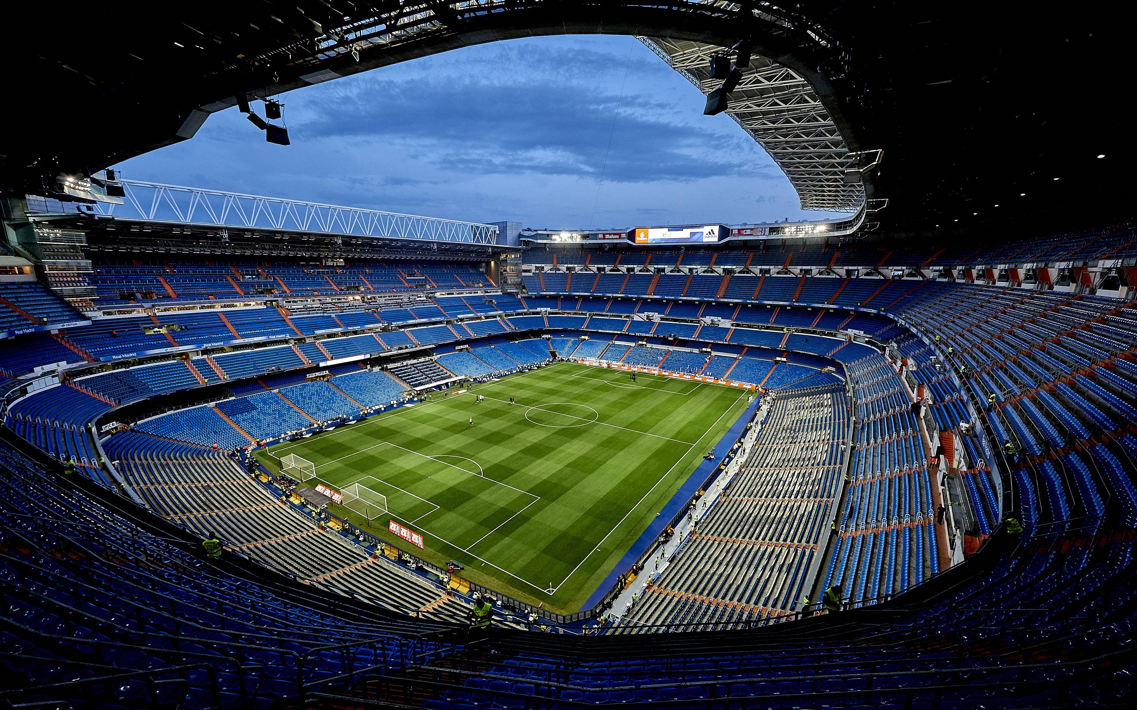 3840x2400 Download Wallpaper Santiago Bernabeu Stadium, 4k