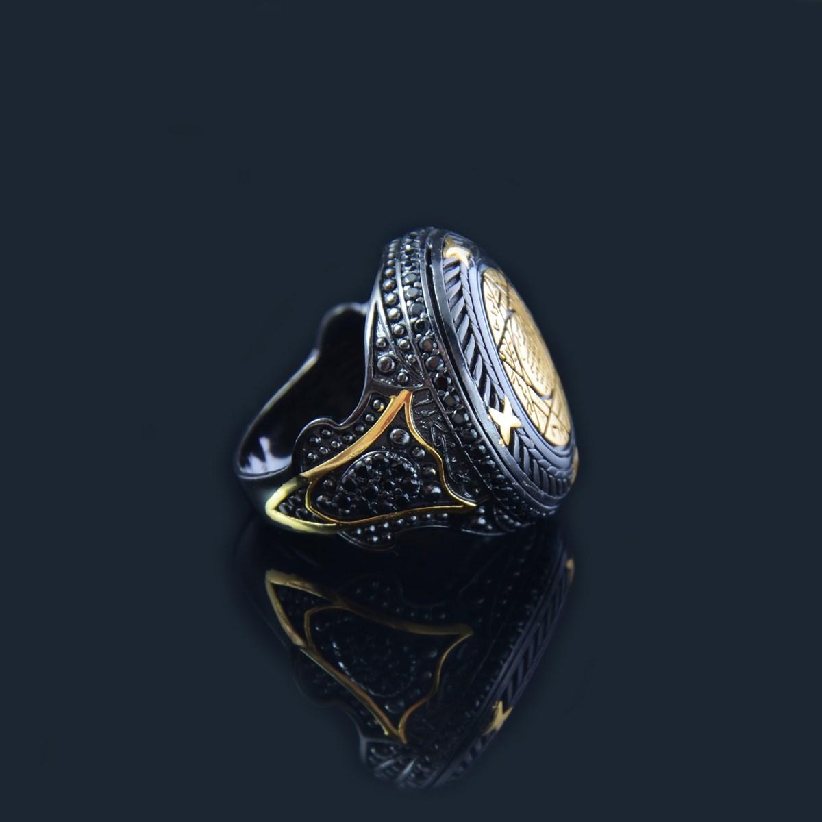 1200x1200 Süleyman yüzüğü, erkek yüzük, king Solomon ring, tasarım yüzük