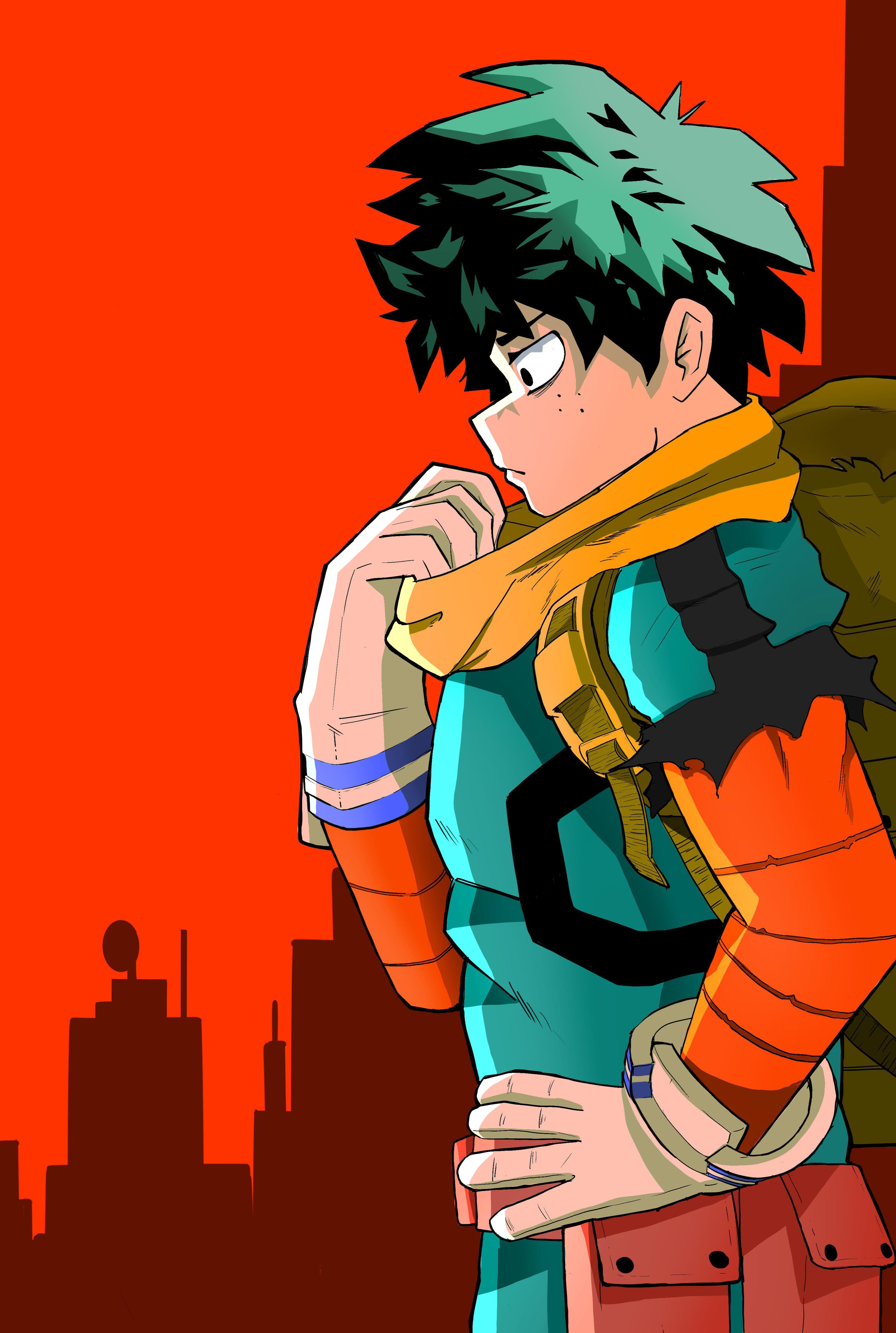 3225x4796 i made a Fan art of Vigilante Deku and here's the colored version with the line art :)