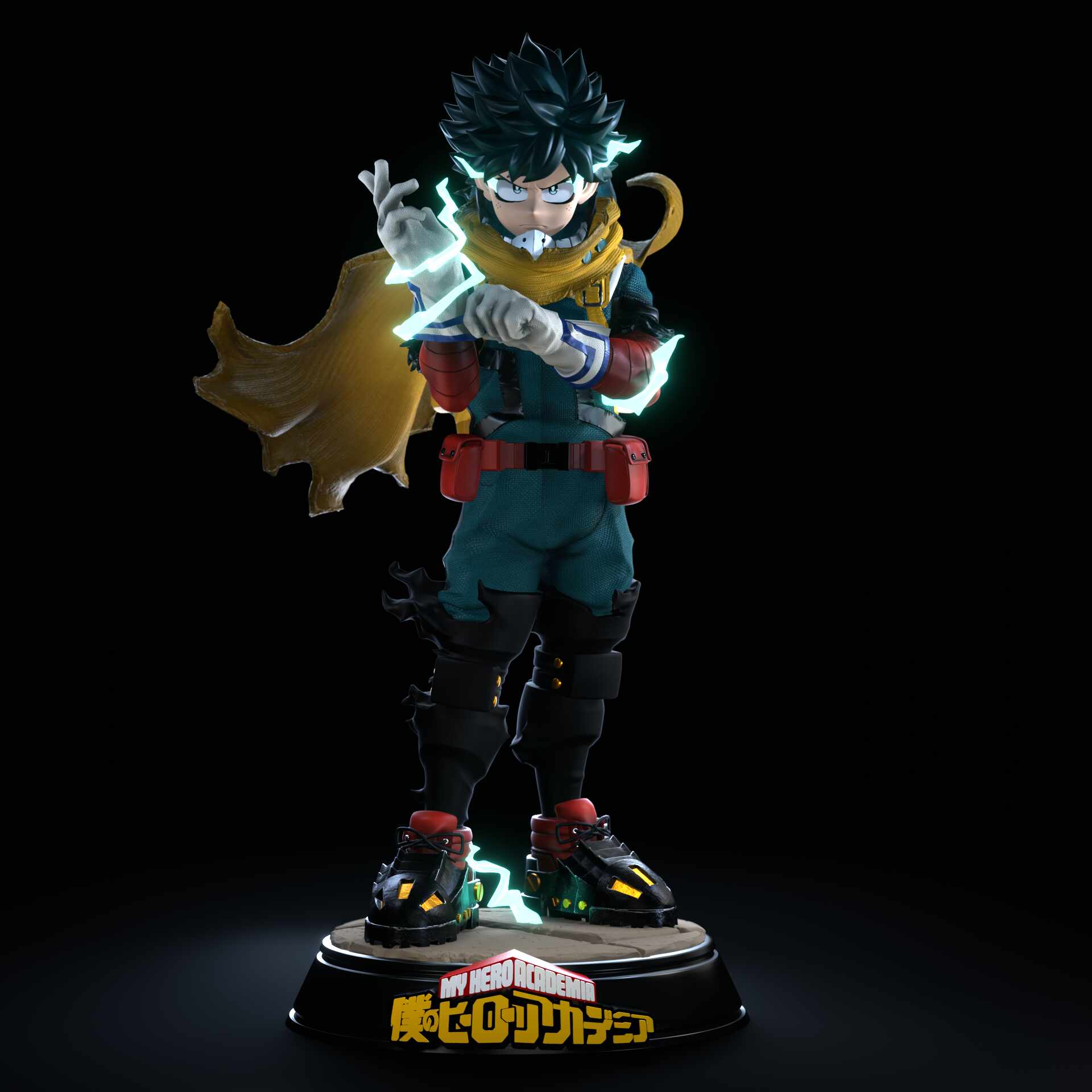 1920x1920 Vigilante Deku Hero Academia Statue
