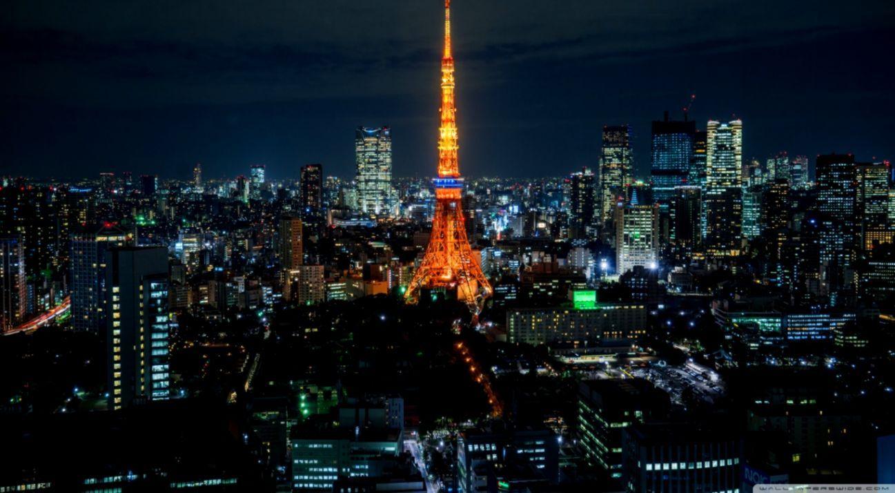 1297x714 Tokyo At Night Wallpaper HD