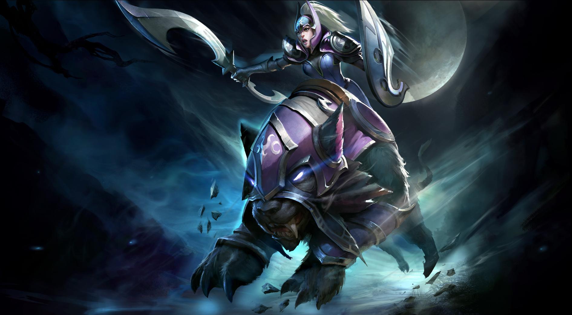 1891x1043 Luna (DotA 2) HD Wallpaper und Hintergründe