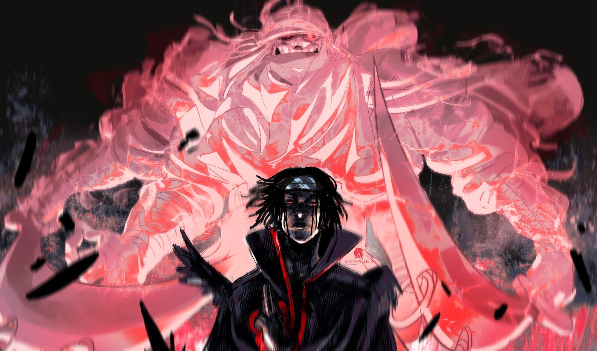 2048x1204 Mythallica: Mol Uchiha and his Susanoo #anime #naruto # itachi