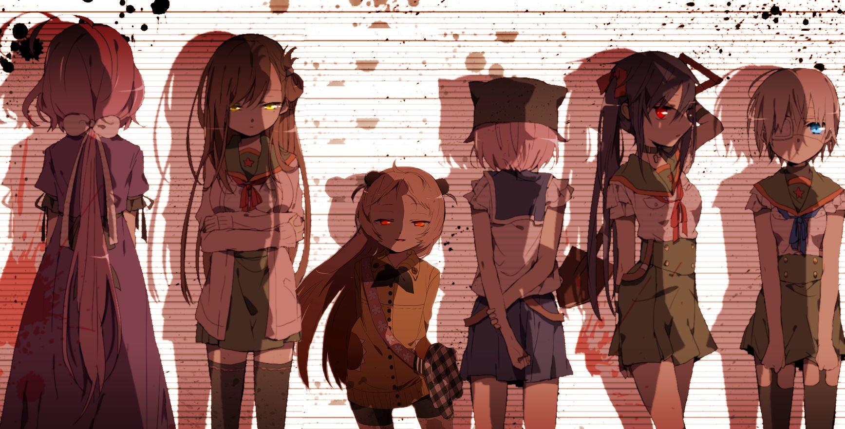 1735x881 Gakkougurashi! Wallpaper