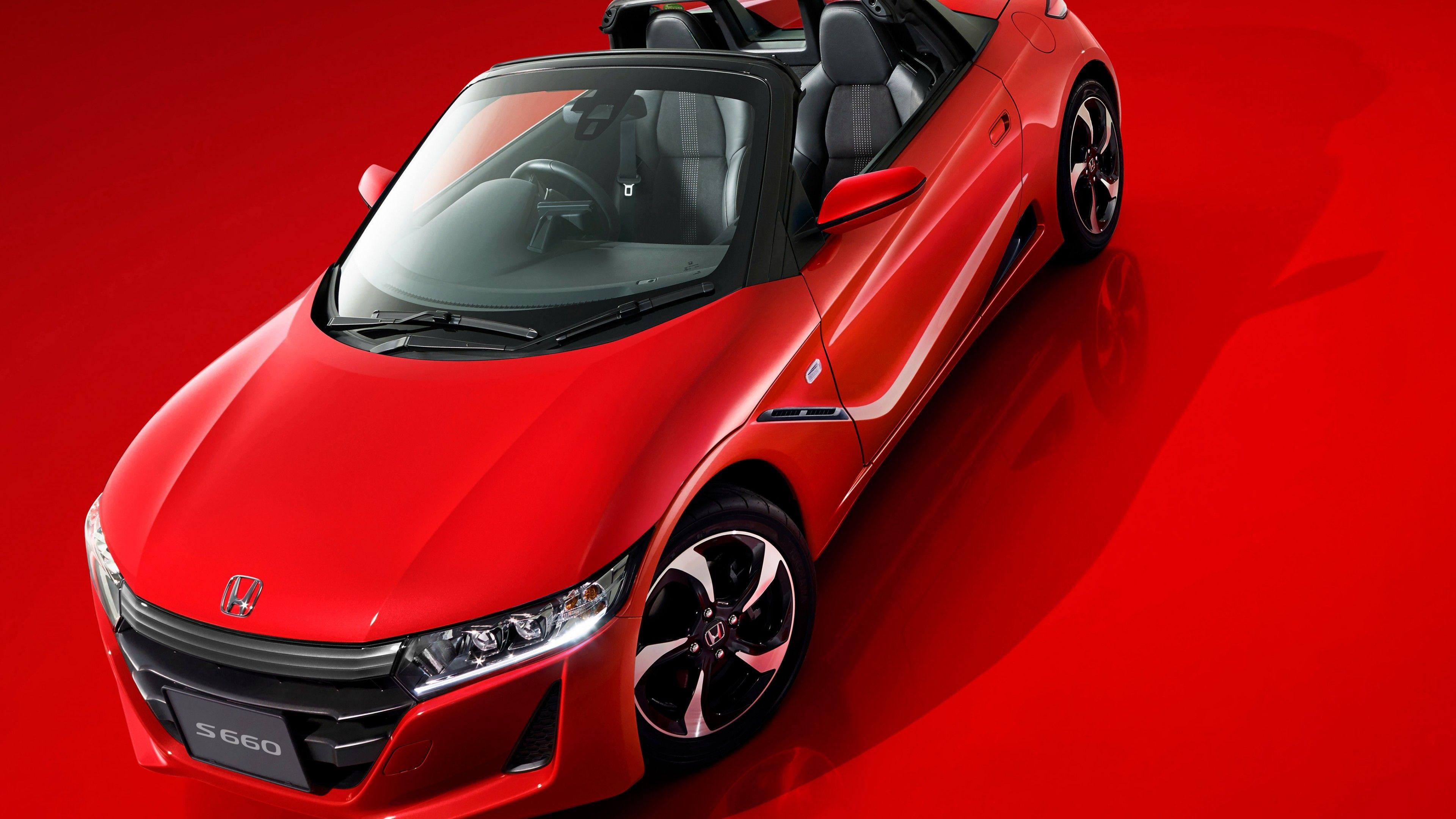 3840x2160 Wallpaper Honda S Concept, red, future car, Tokyo Motor Show