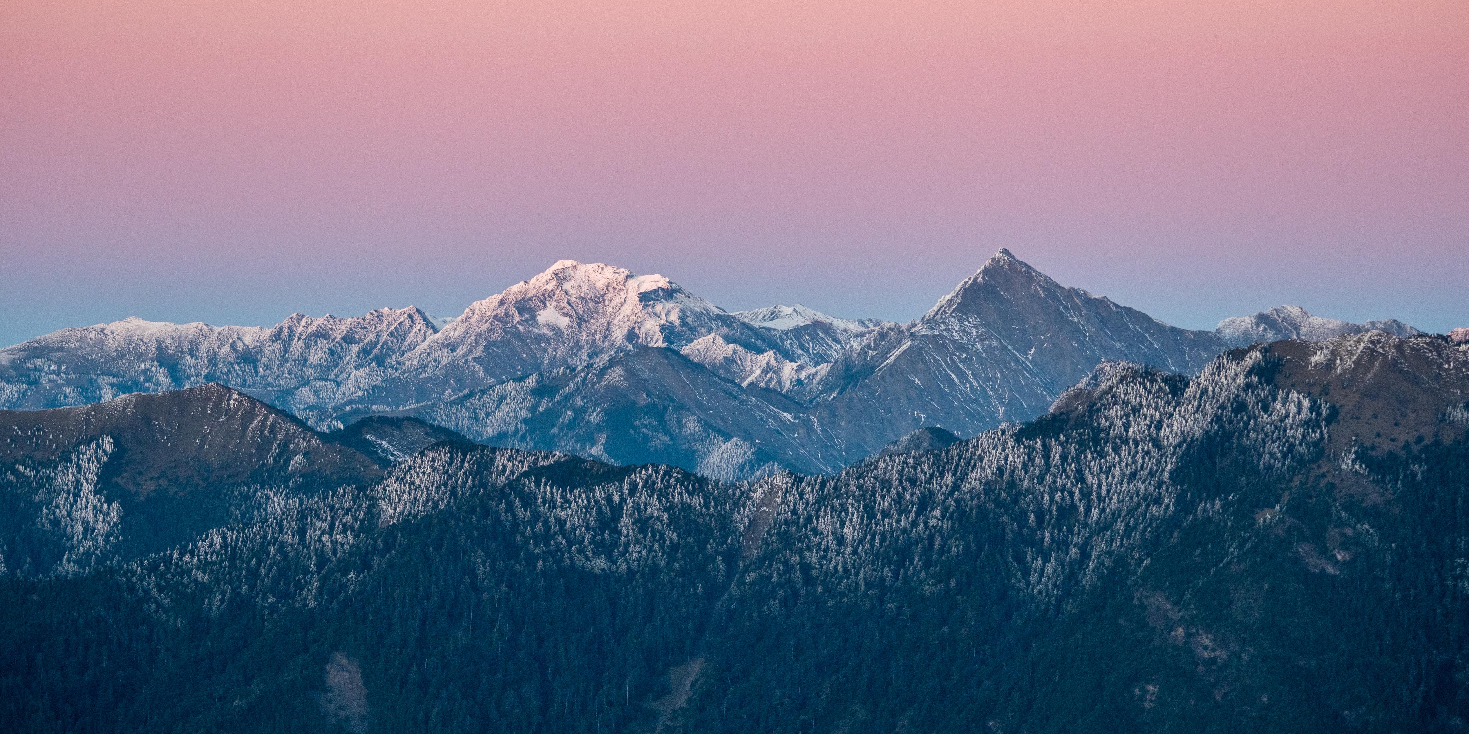 5064x2532 Nanhu Mountain Wallpaper 4K, Taiwan, Nature