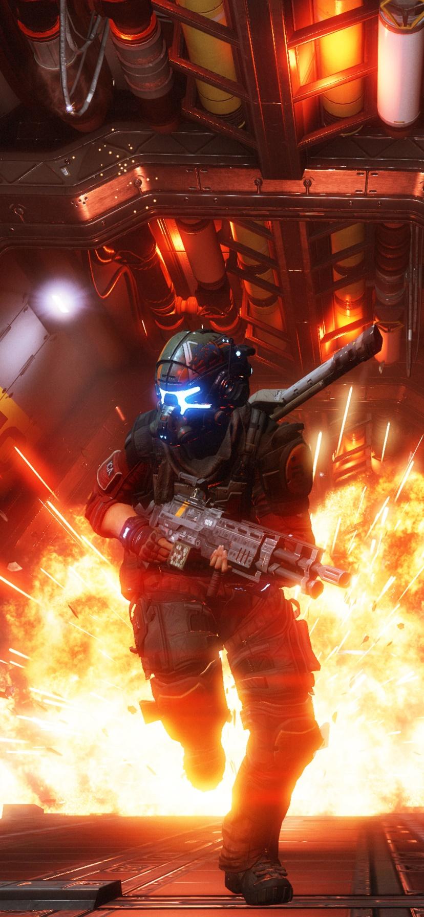 828x1792 Wallpaper / Video Game Titanfall 2 Phone Wallpaper, Explosion, Sci Fi, 828x1792 free download