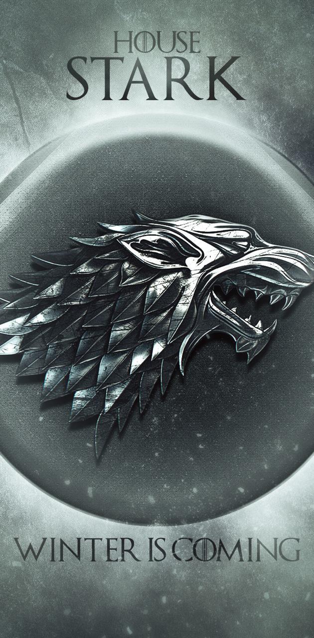630x1280 House Stark wallpaper