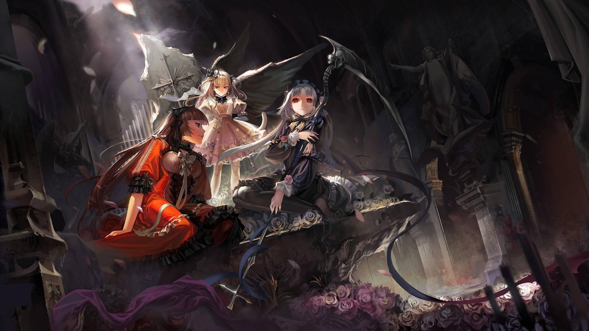1920x1080 Dark Anime Wallpaper