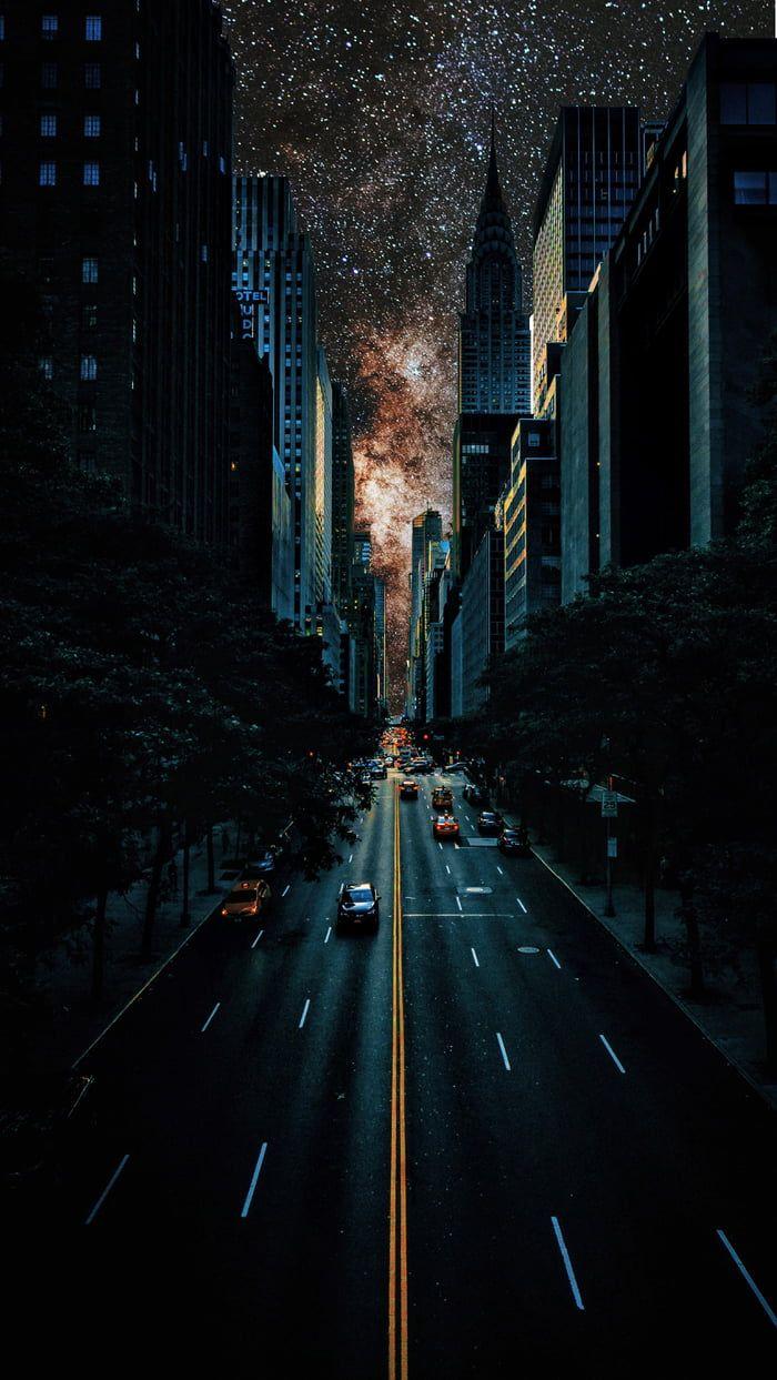 700x1243 DarkCity. Cool picture for wallpaper, Galaxy wallpaper, Scenery wallpaper